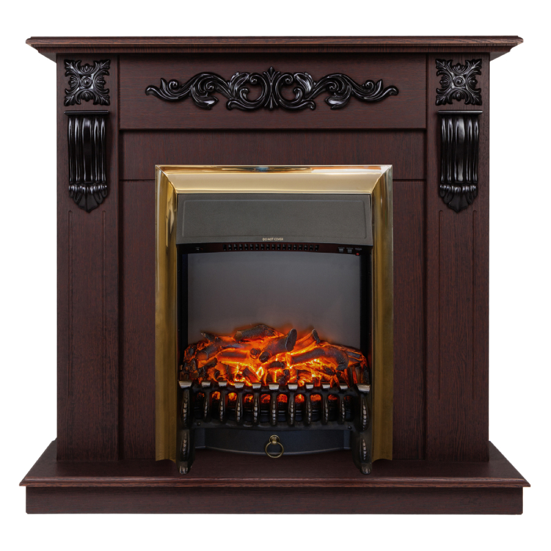 Изображение товара Каминокомплект Realflame Dominica STD/EUG DN с очагом Fobos-S Lux BL орех