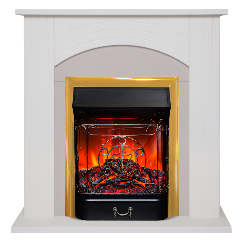 Изображение товара Каминокомплект Realflame Santana STD WT-F611 с очагом Majestic Lux BR пастельно-белый