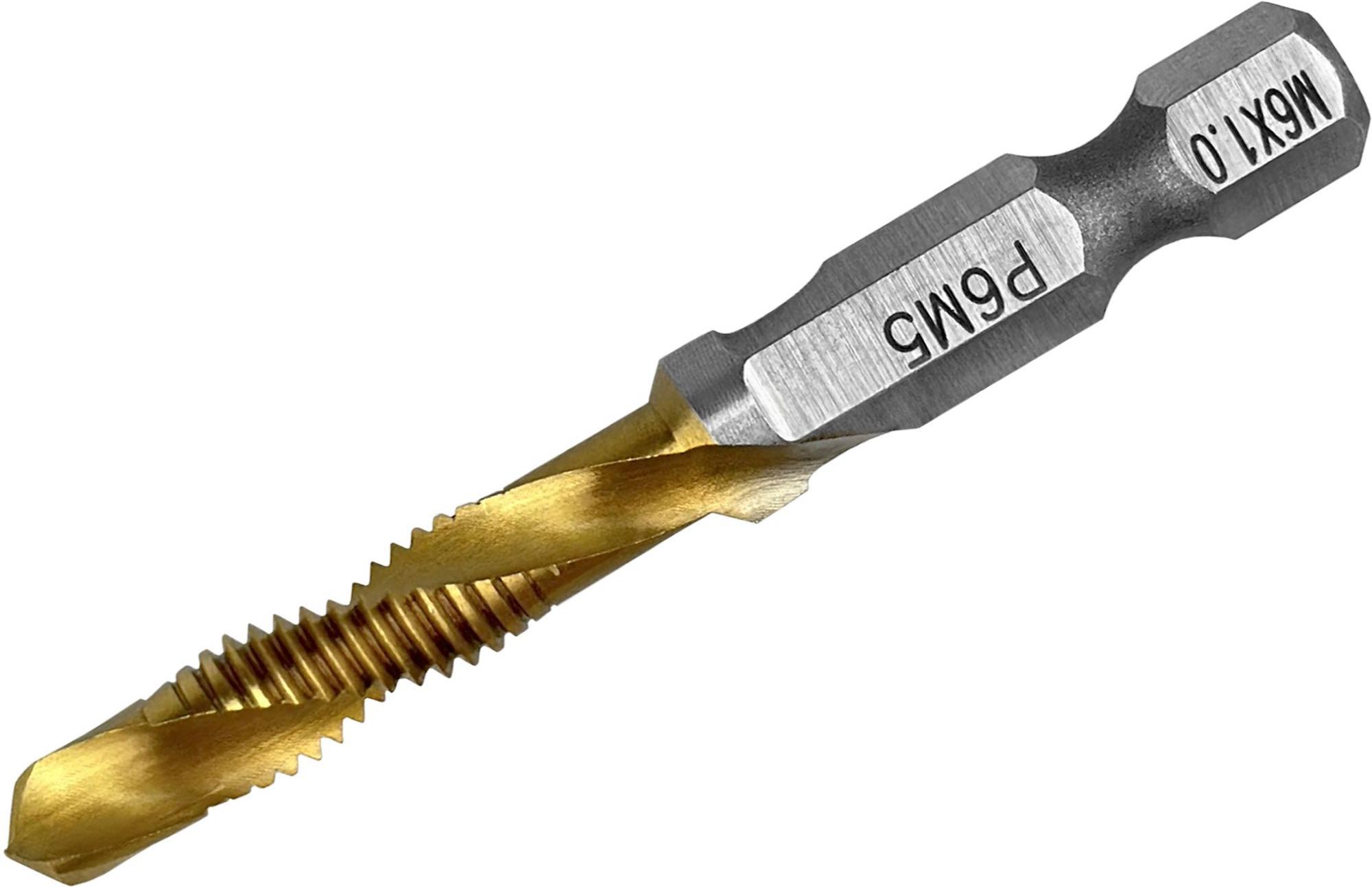 Изображение товара Сверло-метчик по металлу Р6М5 Vertextools 7090-6 5x56 мм