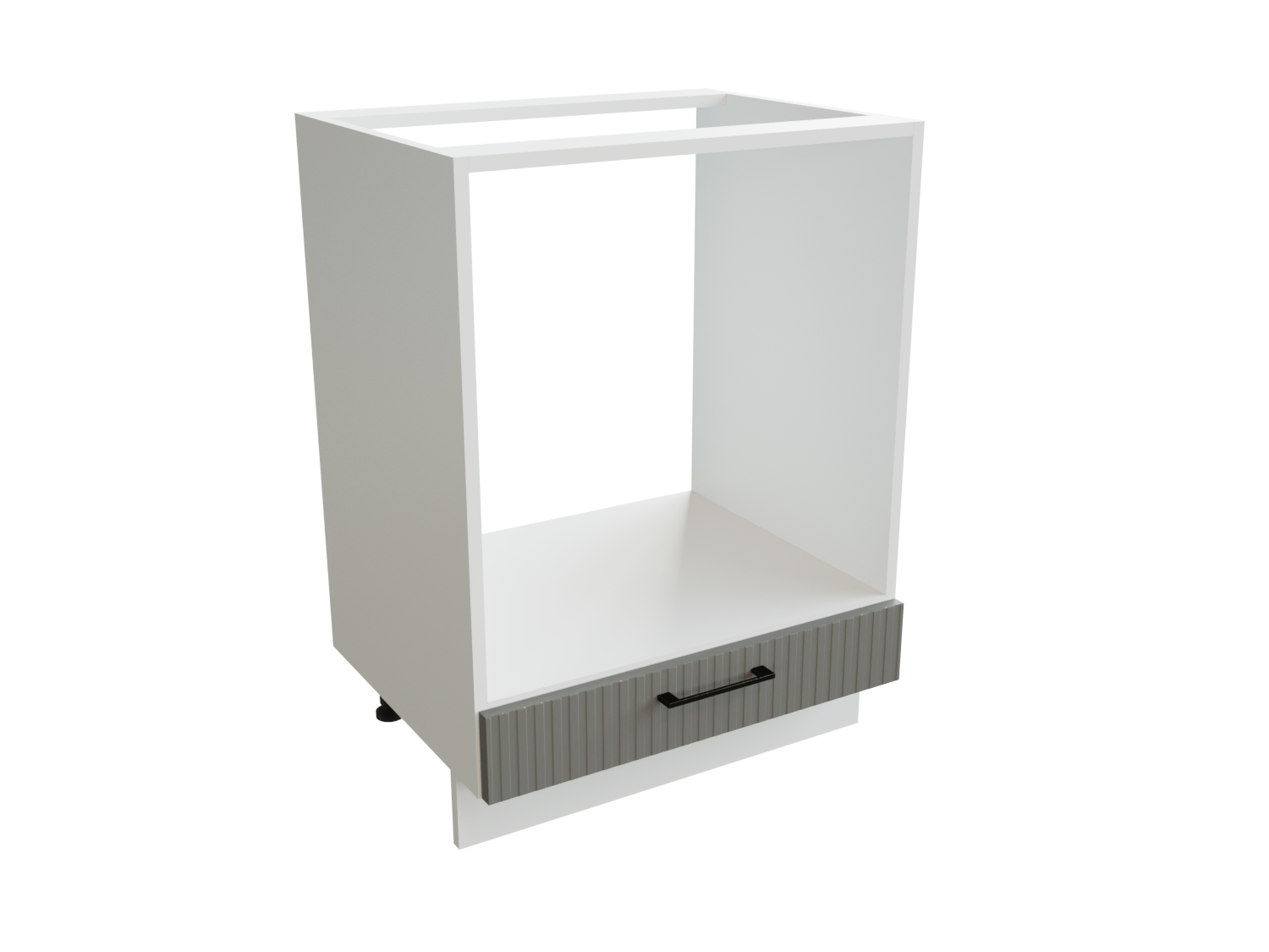 Изображение товара Напольный шкаф под духовку Монблан Сиэль Ян 60x81.6x47.8 см Россия белый серый дизайн