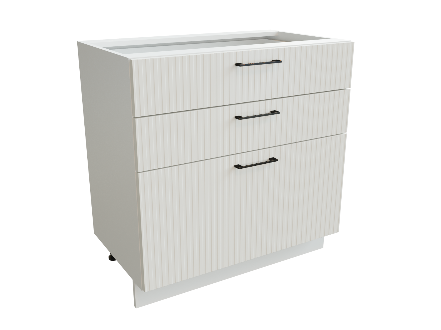 Изображение товара Напольный шкаф Сурская мебель Айленд 80x81.6x47.8 см, белый, 3 ящика