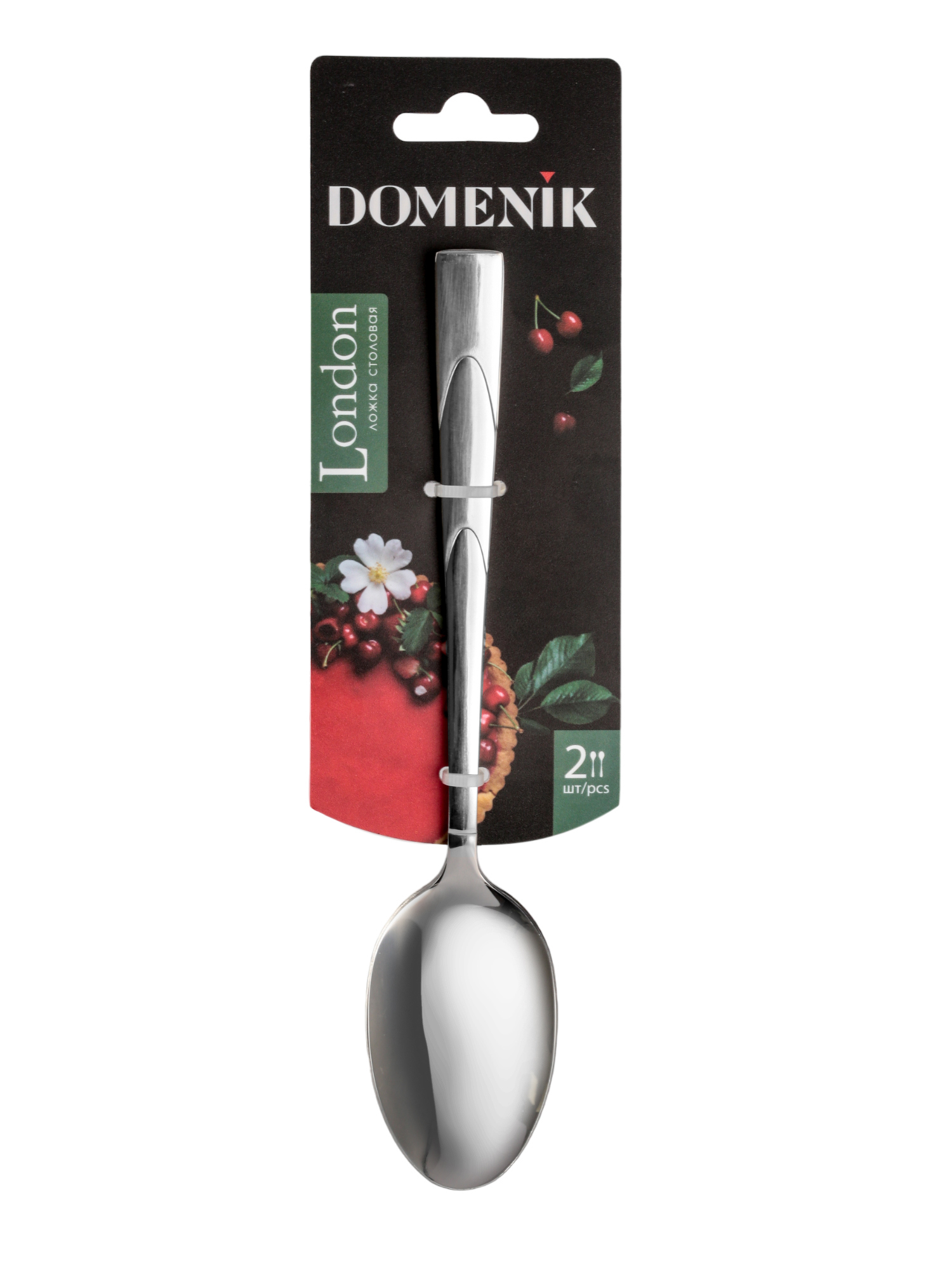 Изображение товара Набор ложек 2 шт Domenik London DMC071 нержавеющая сталь цвет серебристый металлик