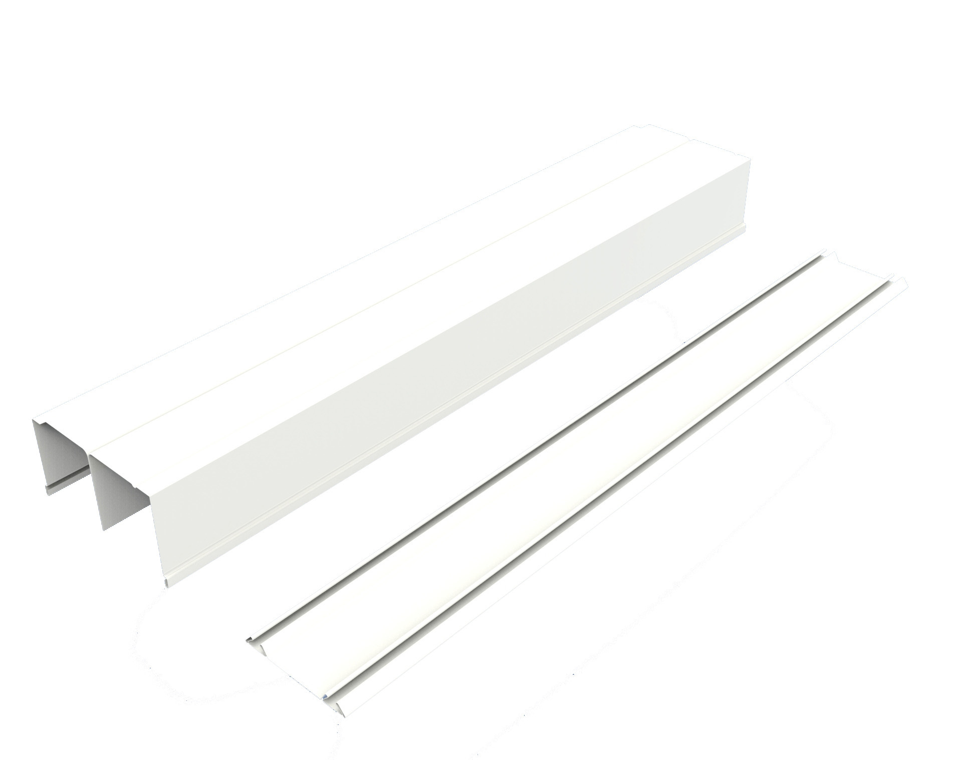 Изображение товара Комплект направляющих для дверей шкаф-купе Найди NAPR1383.9010ST, сталь, белый глянец