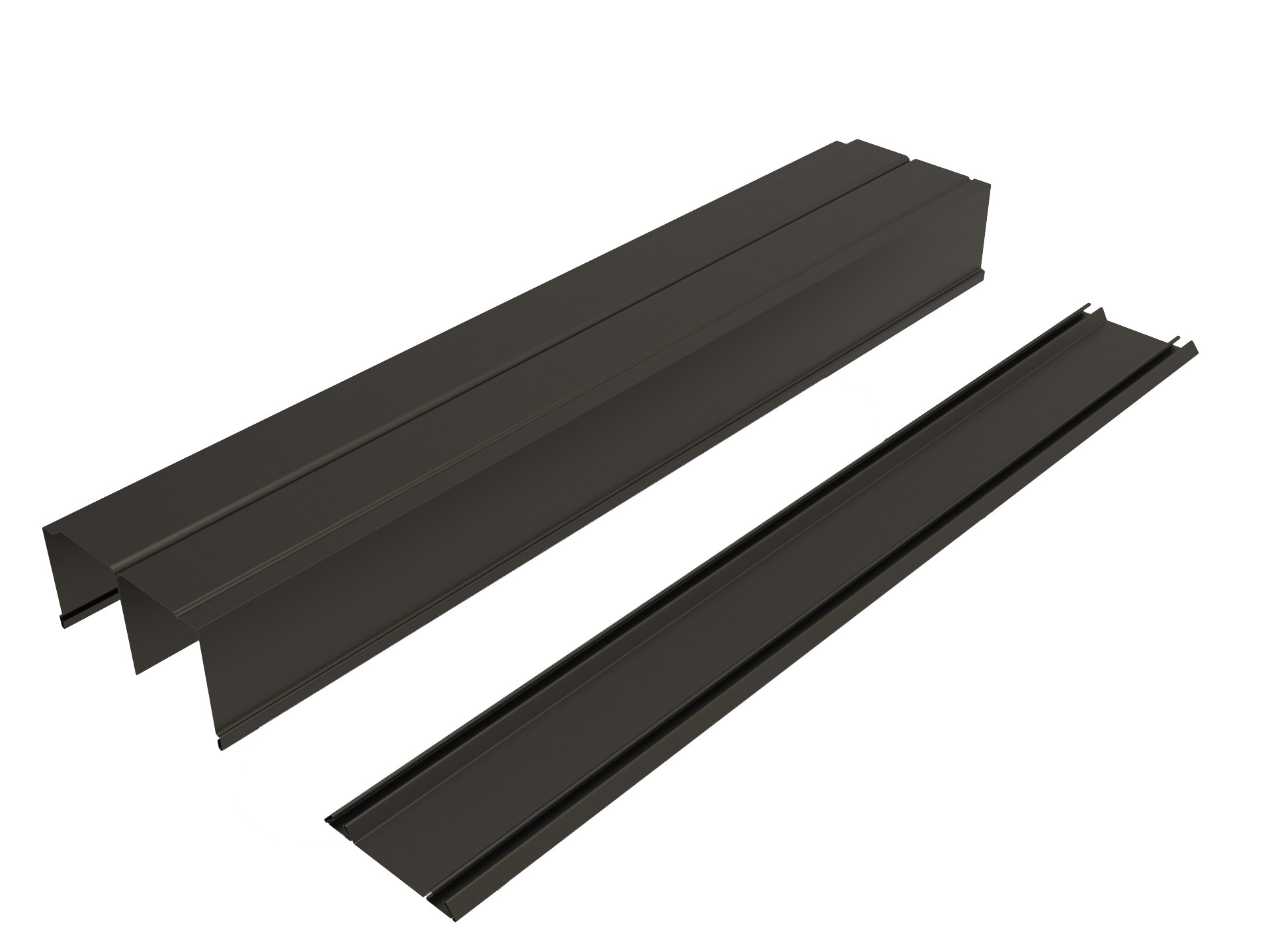 Изображение товара Комплект направляющих Найди NAPR1783.9005ST для шкафов купе 8.3х178.3 см черный матовый