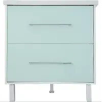 Изображение товара Тумба под раковину Санфлор Экко 76 см цвет зеленый влагостойкая мебель для ванной