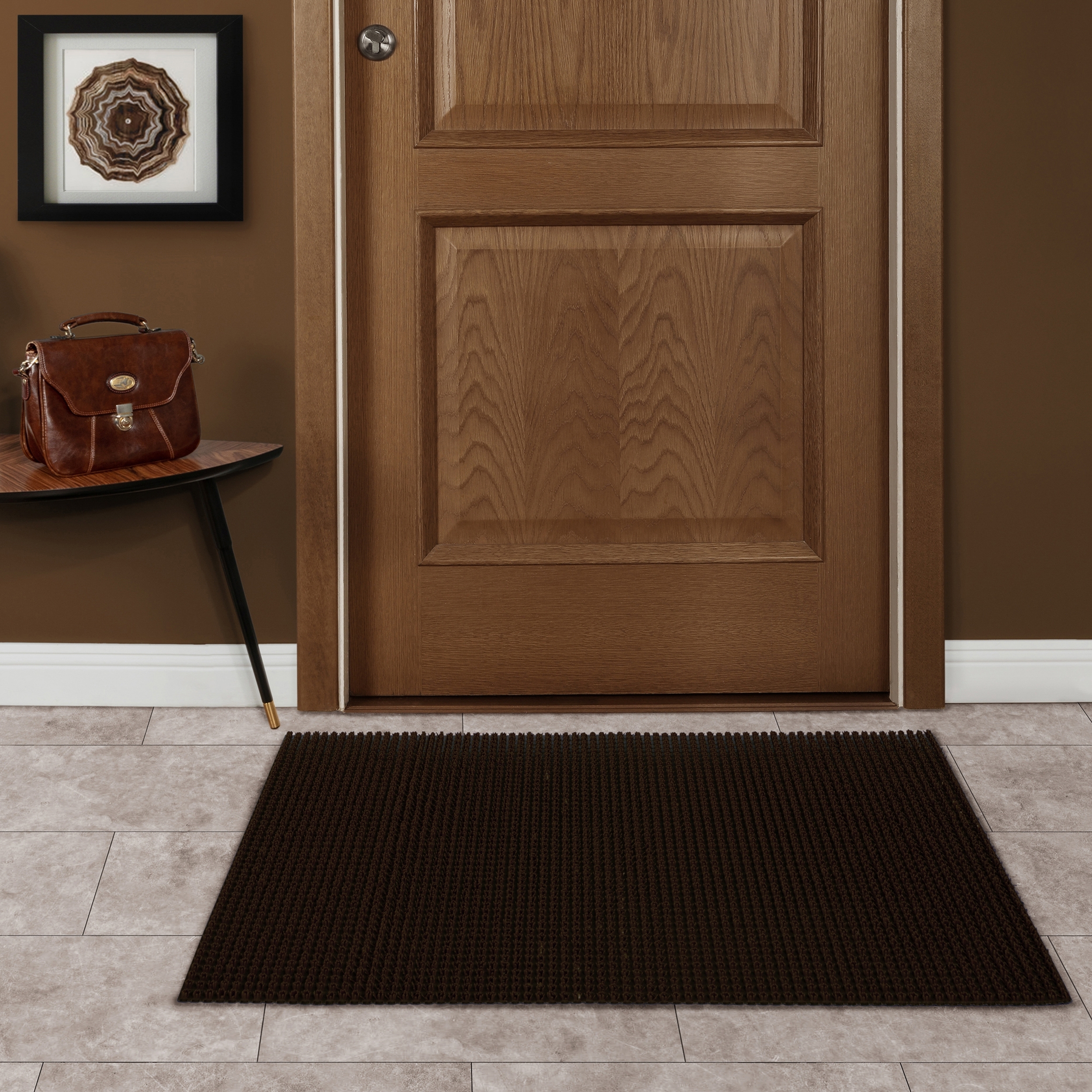 Изображение товара Коврик щетинистый 45x60 см полипропилен коричневый грязезащитный