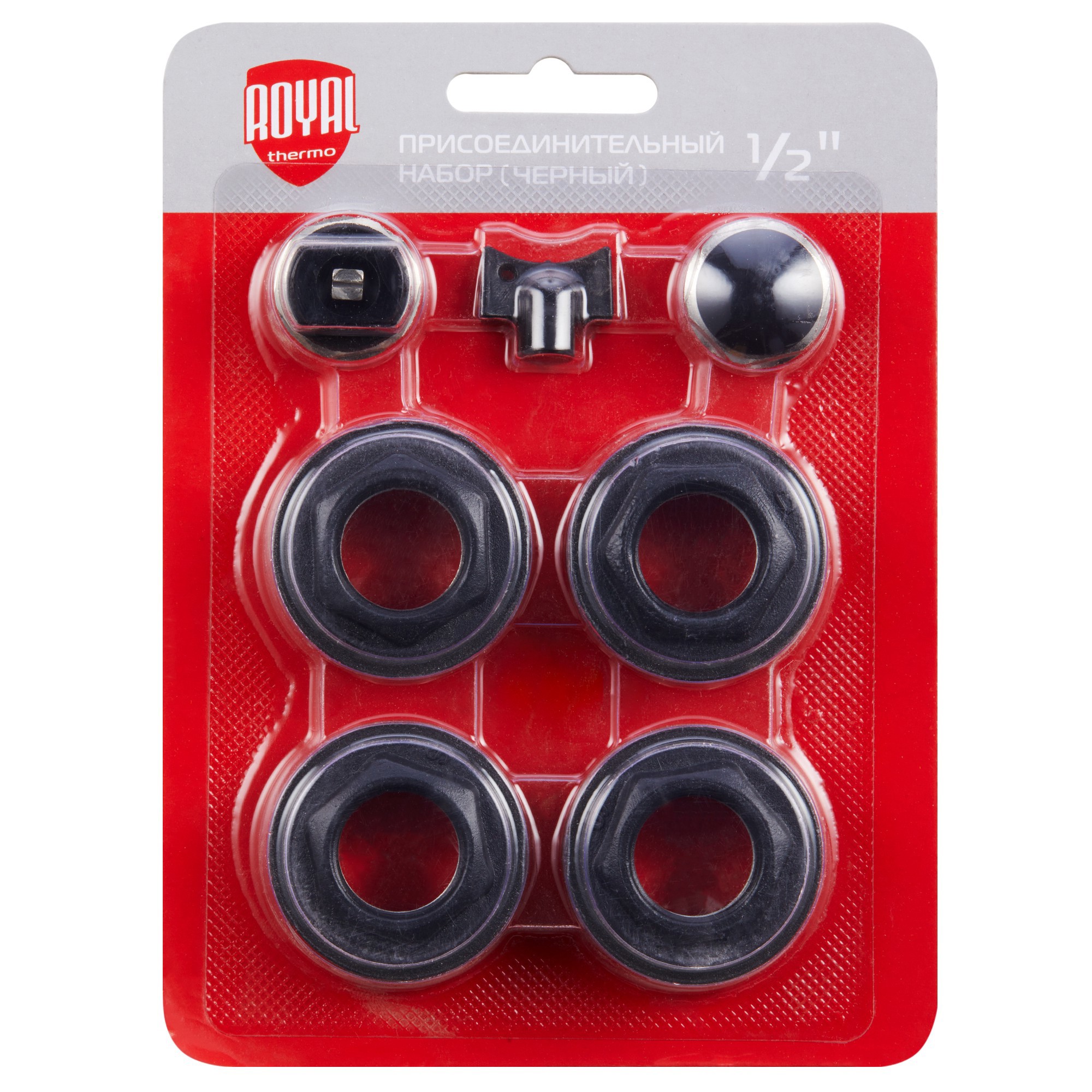 Изображение товара Монтажный комплект для радиатора Royal Thermo 1/2" черный