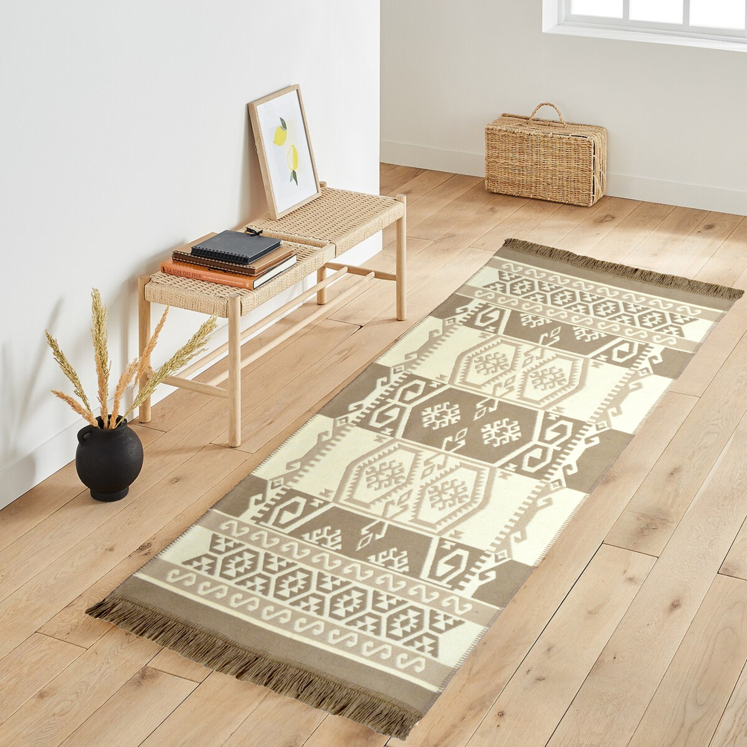 Изображение товара Коврик Ctim Килим 60x90 см акрил бежевый геометрический рисунок