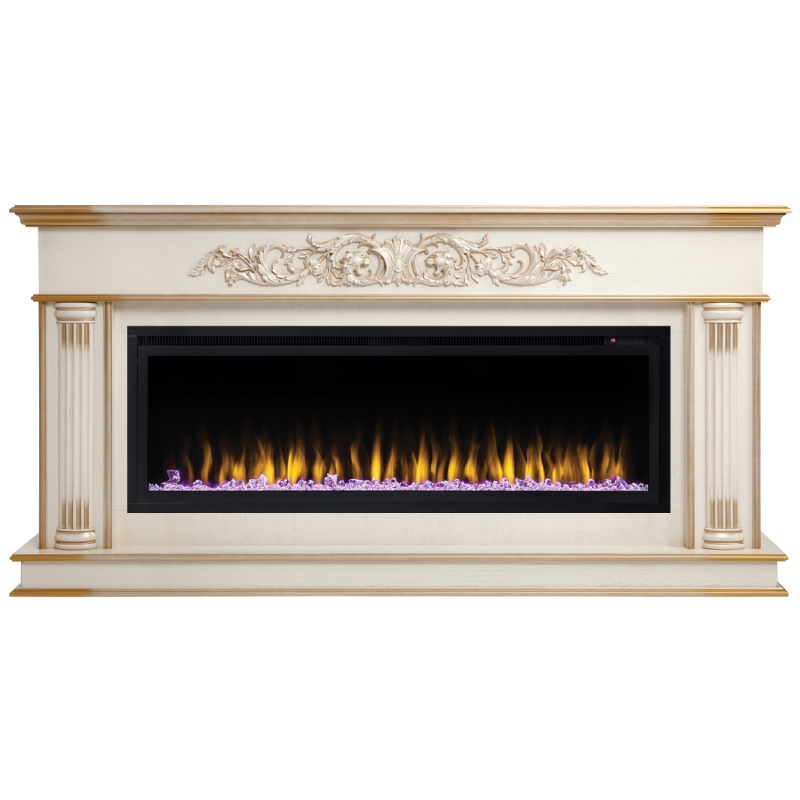 Изображение товара Электрокамин комплект Realflame Prince 50 WT с очагом Saphir-S 50 белый дуб