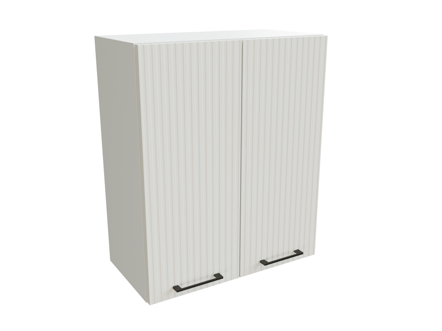 Изображение товара Навесной шкаф с 2 дверцами Сурская мебель Айленд 60x71.6x31.8 см ЛДСП цвет белый/айленд