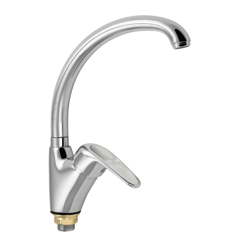 Изображение товара Смеситель для кухни 2054 поворотный излив 25 см цвет хром