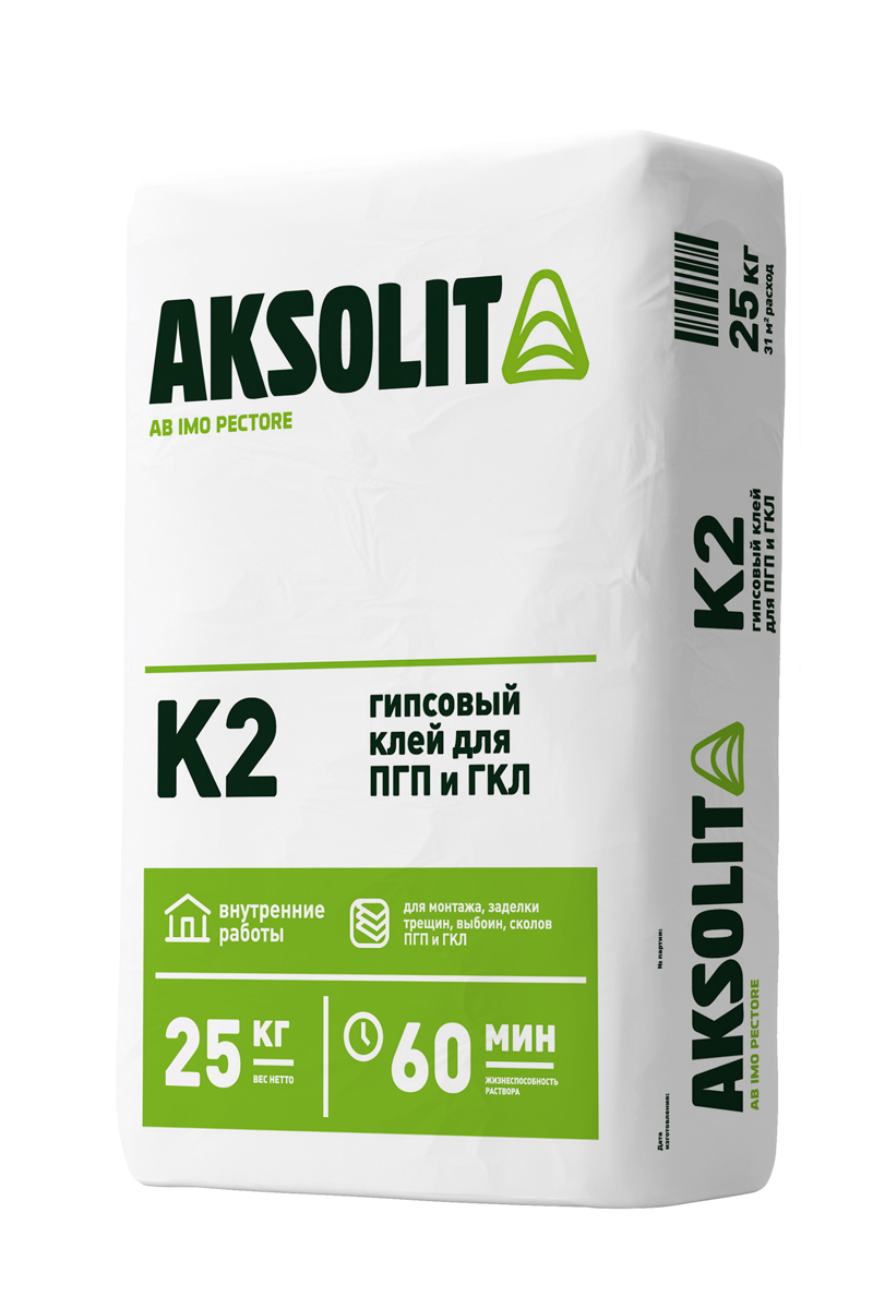 Клей гипсовый монтажный К2 25 кг ️ купить по цене 425 ₽/шт. в Москве с ...