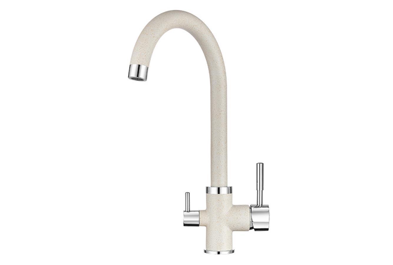 Изображение товара Смеситель для кухни Granula 2168 Пирит цвет белый