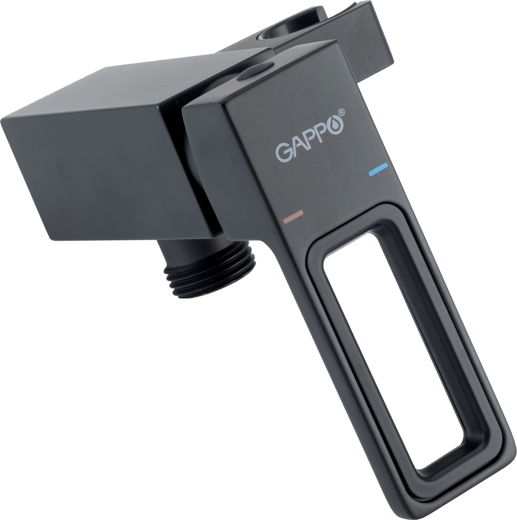 Гигиенический душ Gappo Eder GL7301-6, набор со смесителем, цвет черный матовый - 2