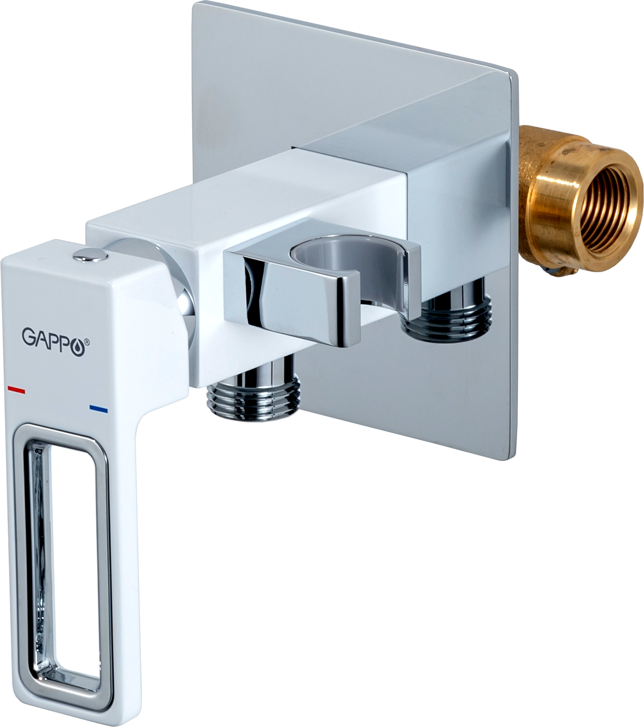 Гигиенический душ Gappo Eder GL7301-8, набор со смесителем, цвет белый хром - 3