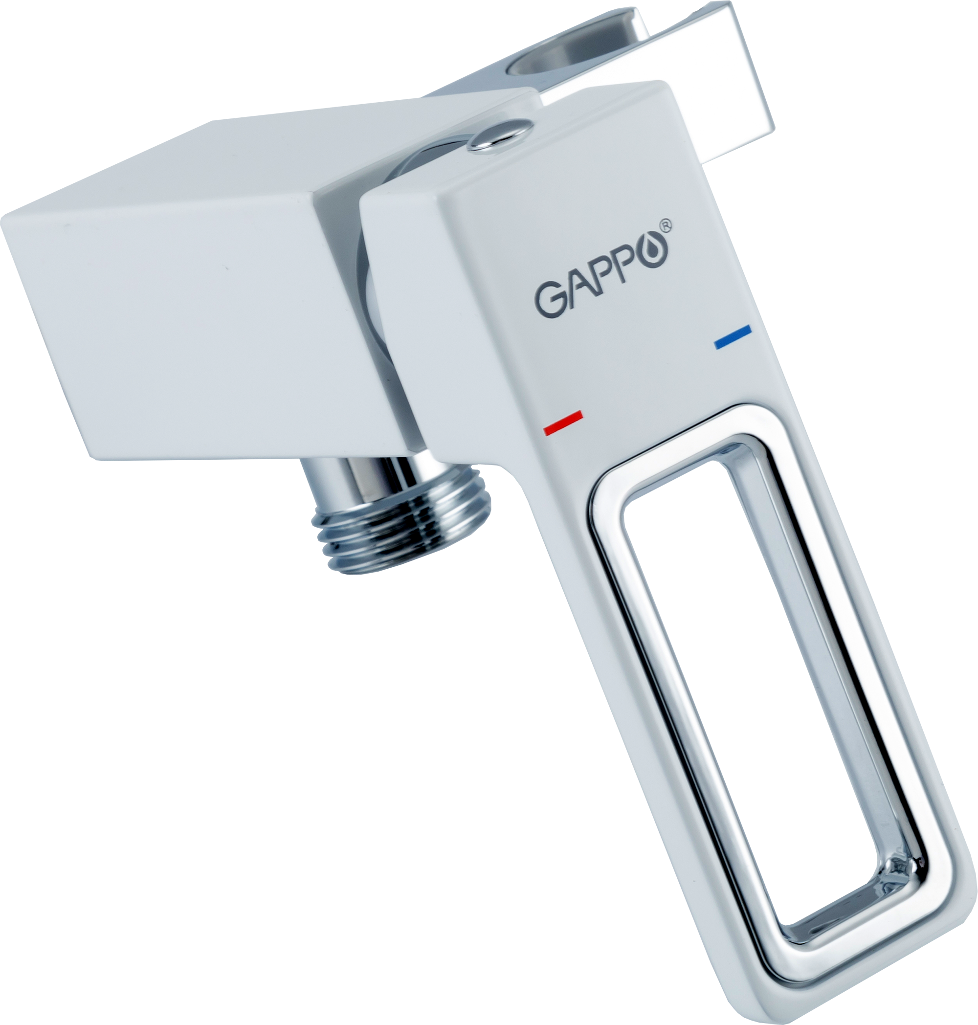 Гигиенический душ Gappo Eder GL7301-8, набор со смесителем, цвет белый хром - 2