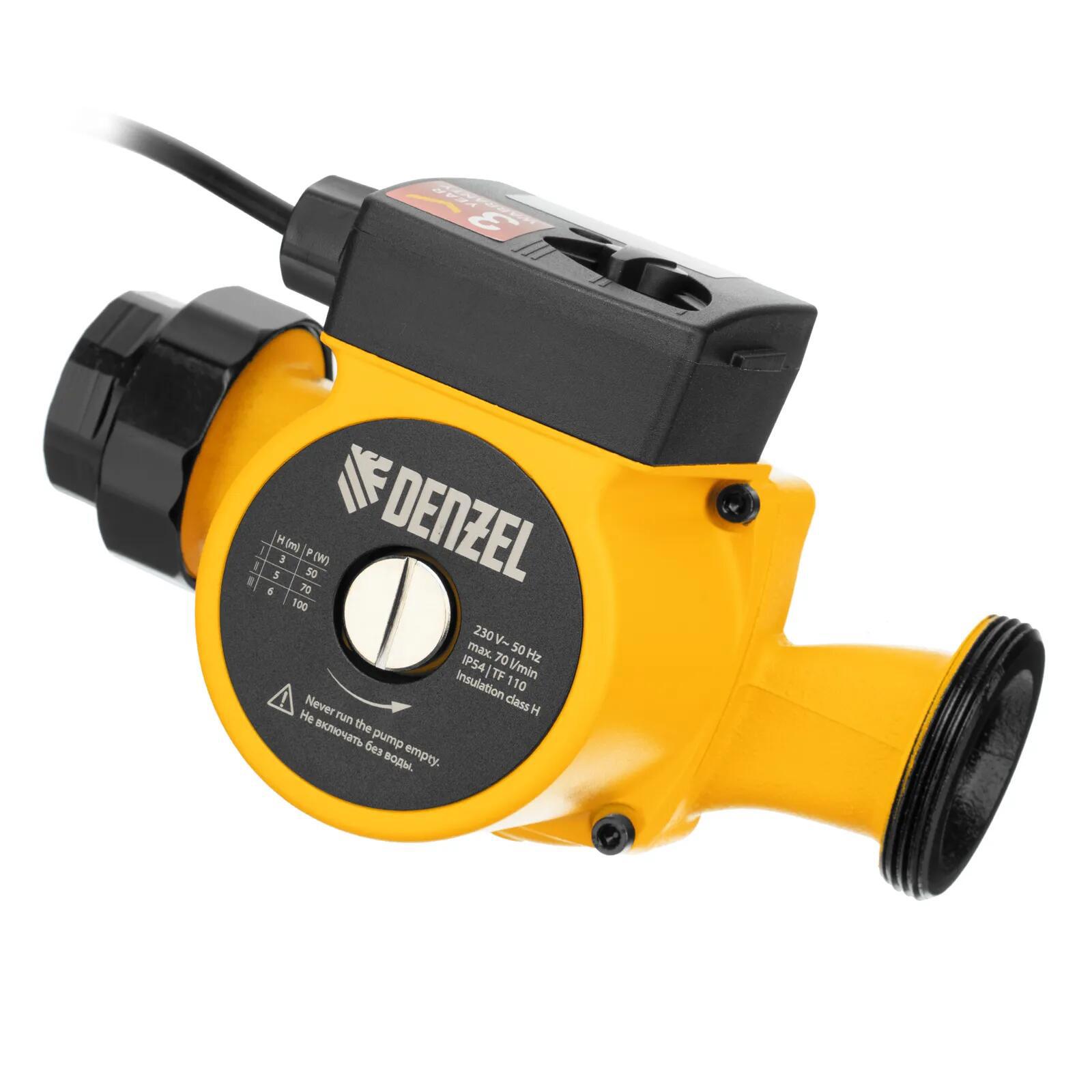 Изображение товара Циркуляционный насос Denzel CP32-6 180 мм для систем отопления, 70 л/мин, IP54