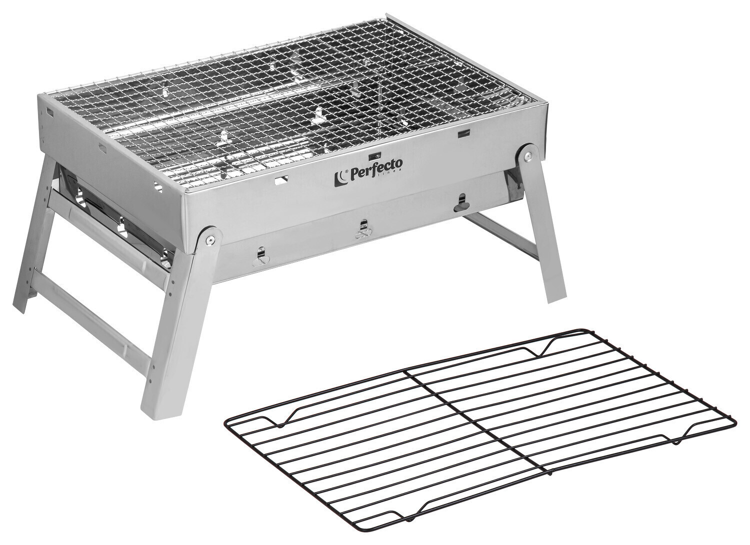 Изображение товара Мангал Perfecto linea 47-243292 толщина 0.5 мм 23x43x29 см