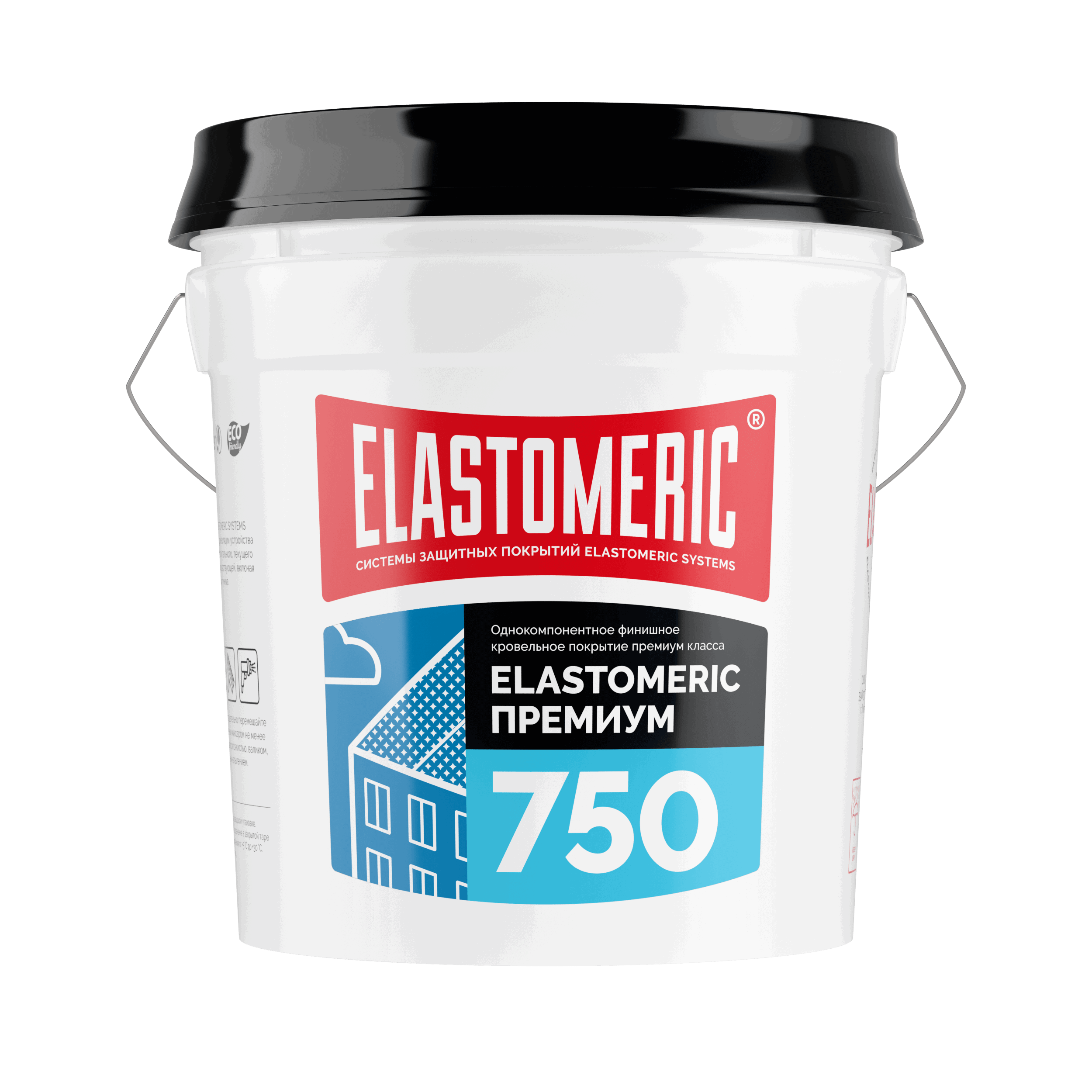 Изображение товара Мастика Elastomeric Systems 750 Premium акриловая премиум 20кг УФ-стойкая белый Изображение товара Мастика Elastomeric Systems 750 Premium акриловая премиум 20кг УФ-стойкая белый
