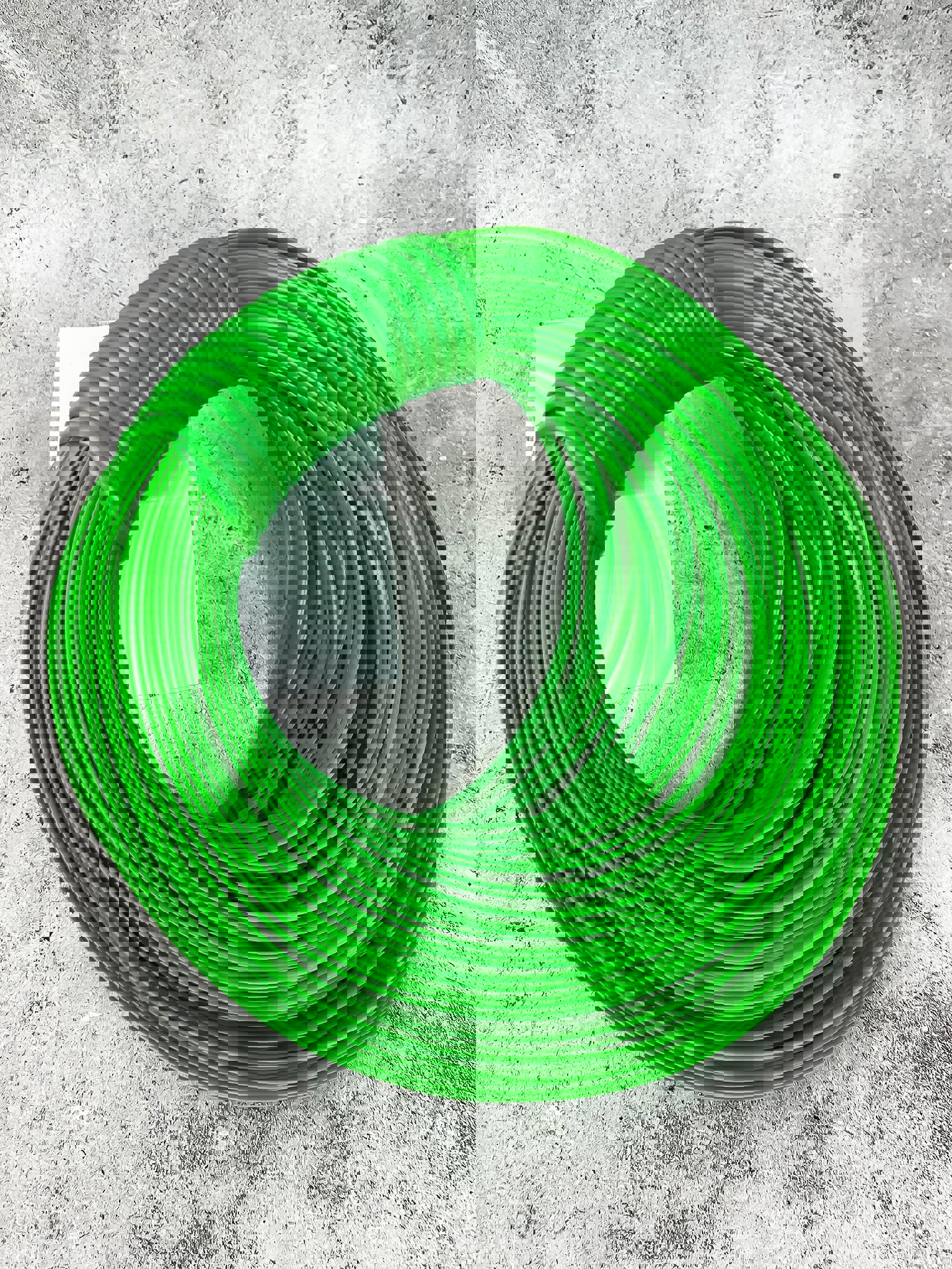 Изображение товара Ротанг искусственный для плетения полумесяц 8 мм 1 кг зеленый