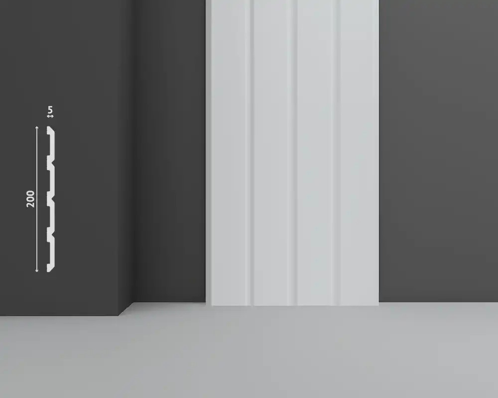 Изображение товара Декоративная 3D панель DECOSTAR SK-P-107 белая, 2000x200 мм