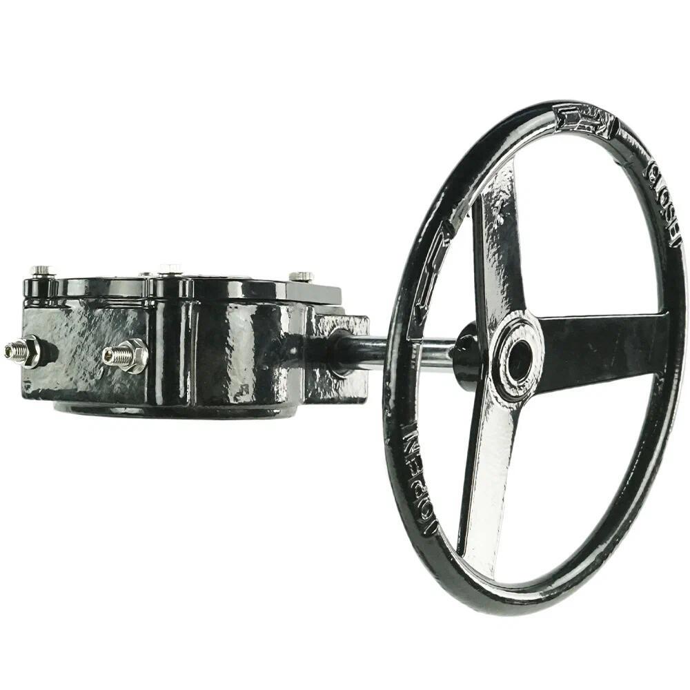 Изображение товара Редуктор четвертьоборотный Dn.ru D240-00395 Ду14 Ру16 фланцевый алюминий