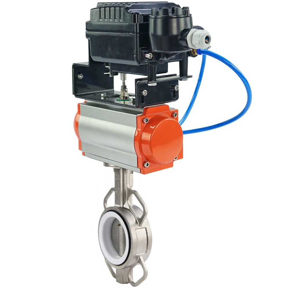 Изображение товара Затвор Dn.ru D050-09501 Ду65 Ру16 фланцевый нержавеющая сталь 316l (высокая прочность в экстремальных климатических условиях)