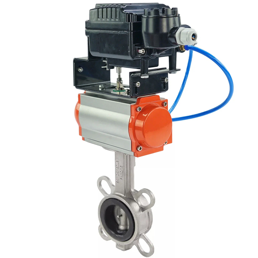 Изображение товара Затвор Dn.ru D050-09555 Ду150 Ру16 фланцевый нержавеющая сталь 316l (высокая прочность в экстремальных климатических условиях)