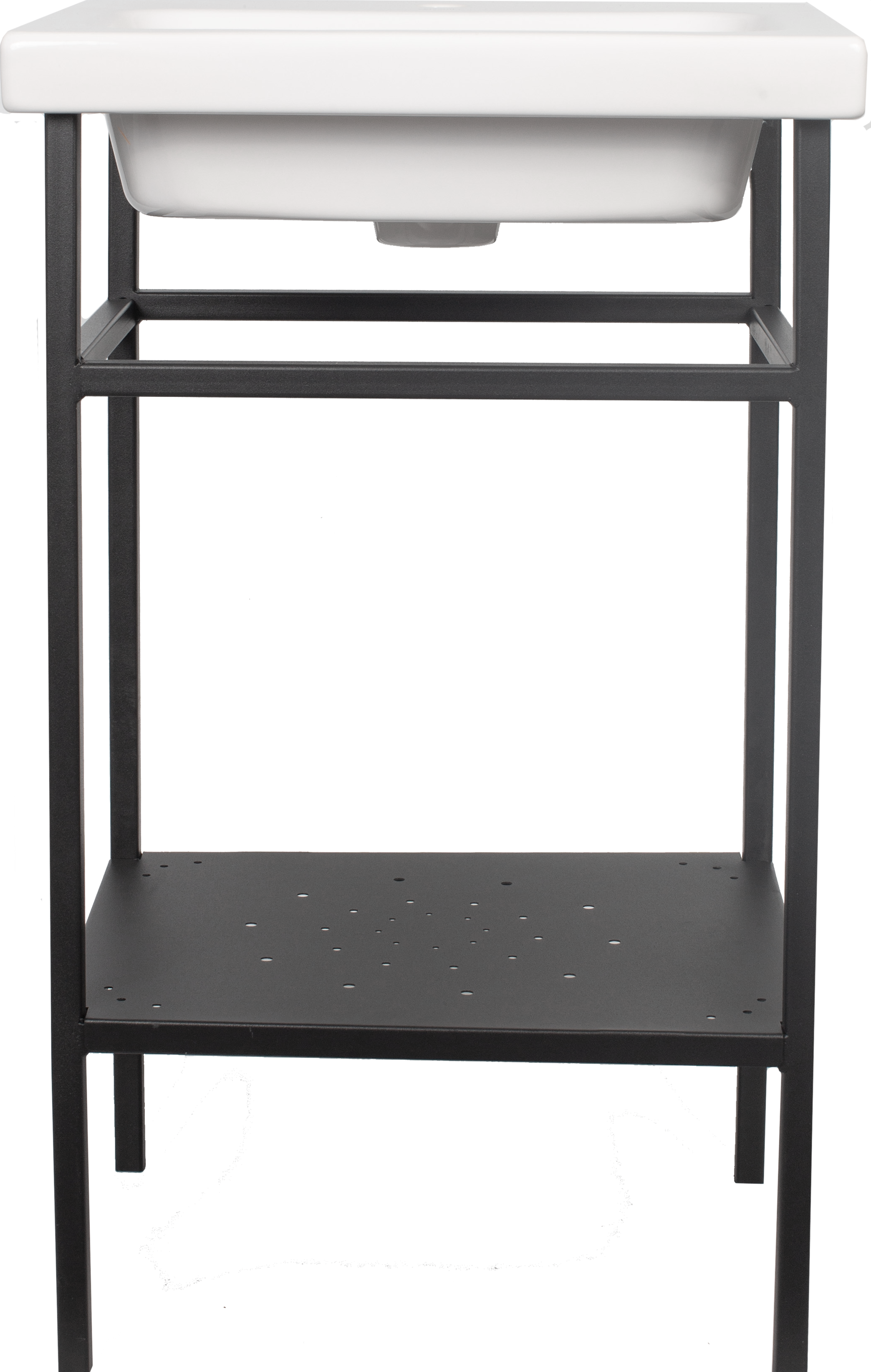 Изображение товара Опора для раковины напольная Март Ferro 50 см цвет чёрный