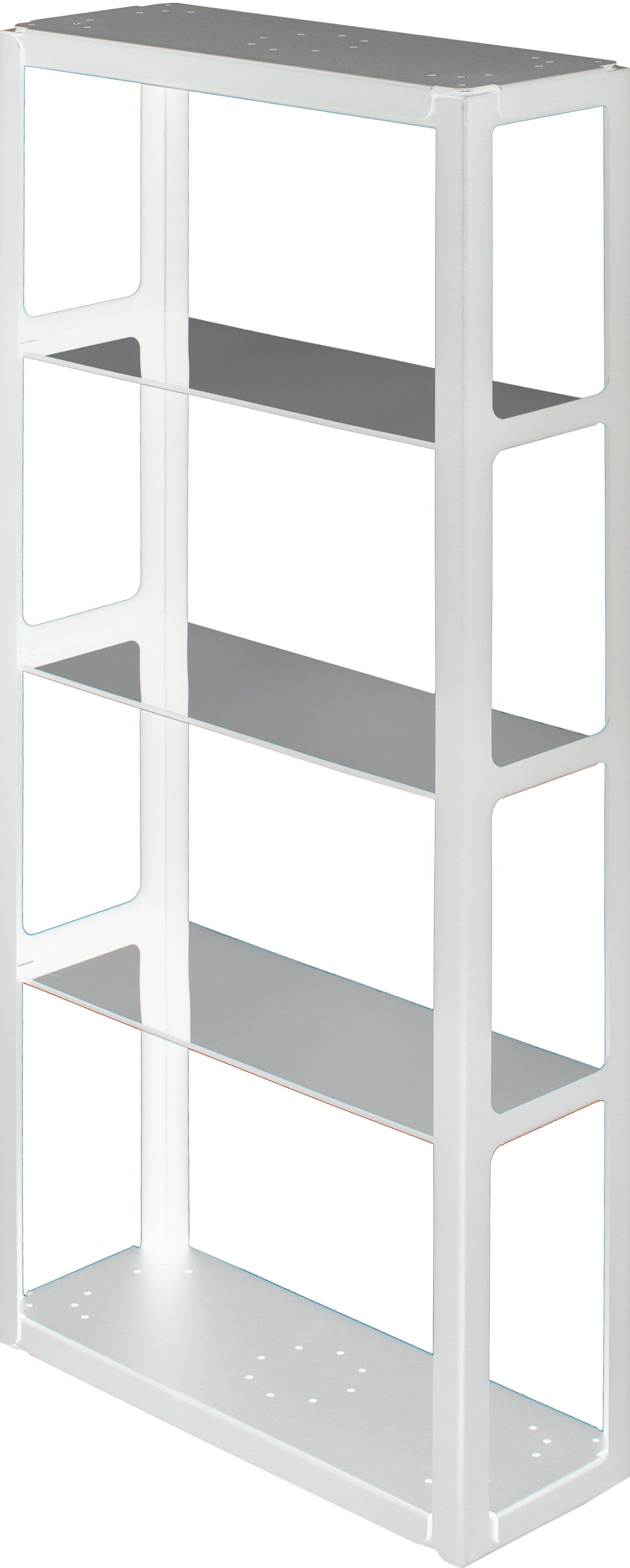 Изображение товара Полка для ванной Март Ferro 36x85x14 см белый металлопластиковая с стеклянными полками