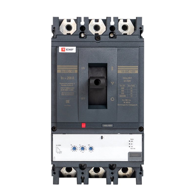 Изображение товара Автоматический выключатель Ekf ВА-99C 3P 400 А 40 кА mccb99C-400-200