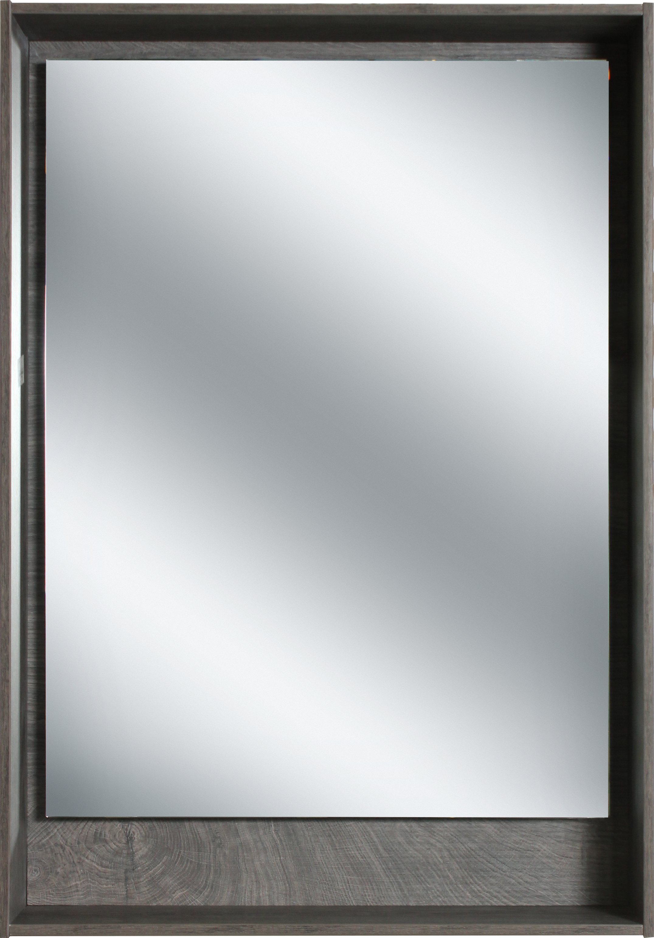 Изображение товара Зеркало для ванной Aquanet Мокка с подсветкой 58x83 см цвет дуб серый