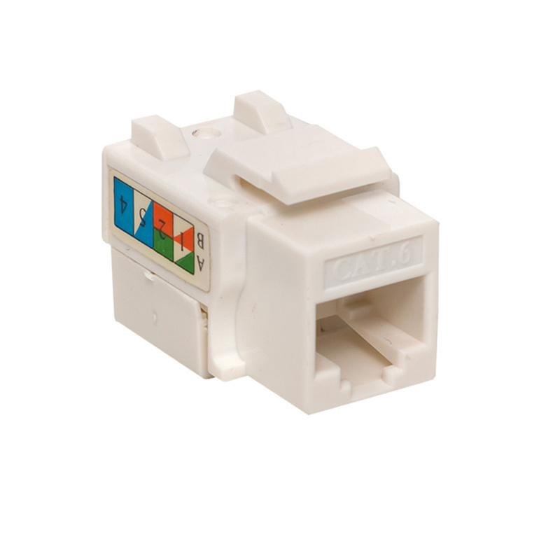 Изображение товара Модуль Keystone Teracom Pro Cat.6 RJ-45 неэкранированный 110 IDC 90 градусов цвет белый Изображение товара Модуль Keystone Teracom Pro Cat.6 RJ-45 неэкранированный 110 IDC 90 градусов цвет белый