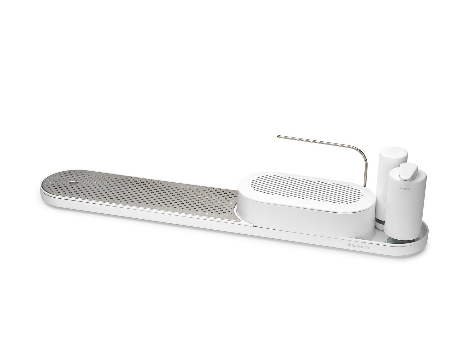 Изображение товара Набор органайзеров Brabantia SinkStyle 3 шт из нержавеющей стали 75.10x16x13 белый