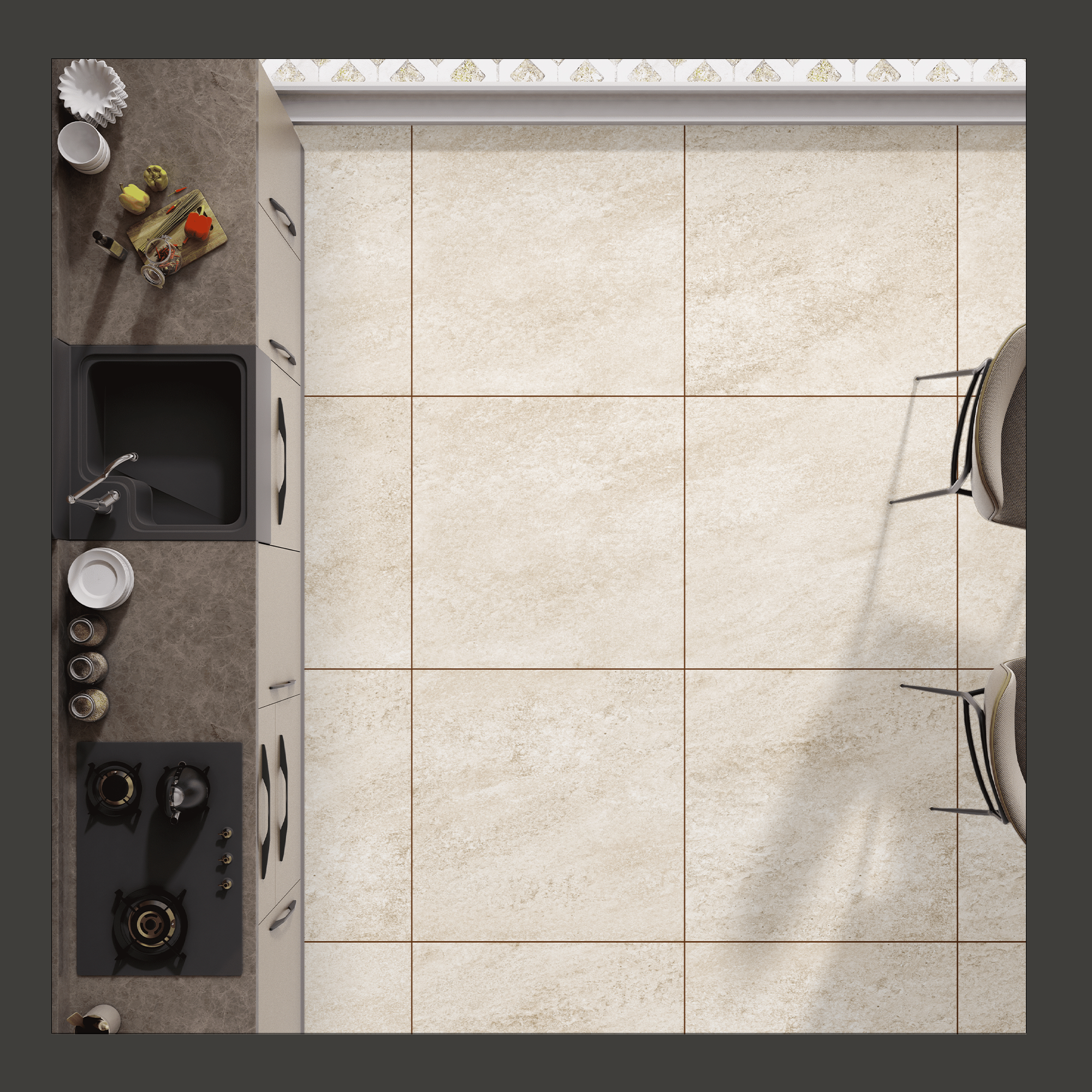 Изображение товара Керамогранит KERALD Moon Crema matt 60x60 см бежевый