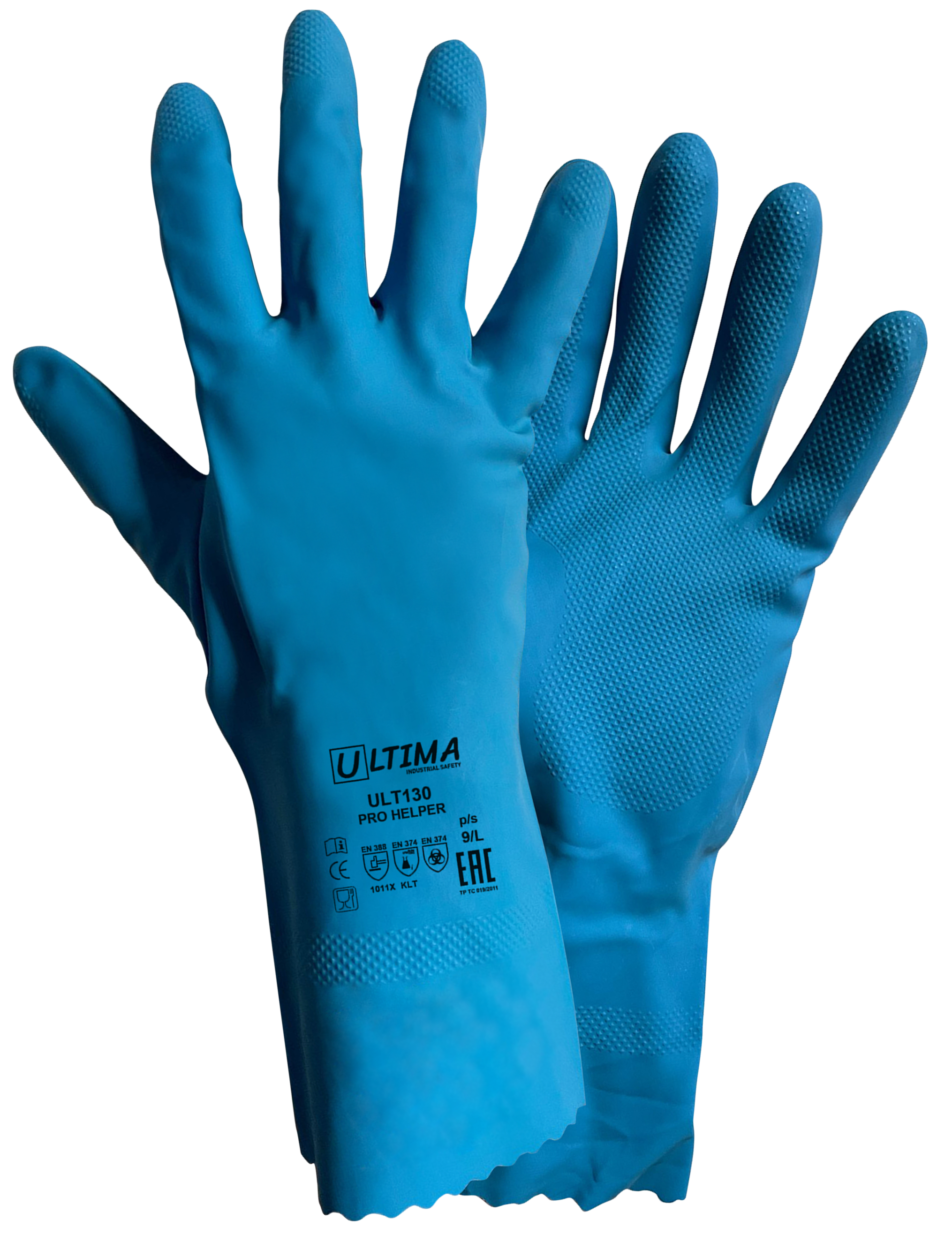 Изображение товара Латексные перчатки Ultima Pro Helper ULT130 10/XL для химической защиты