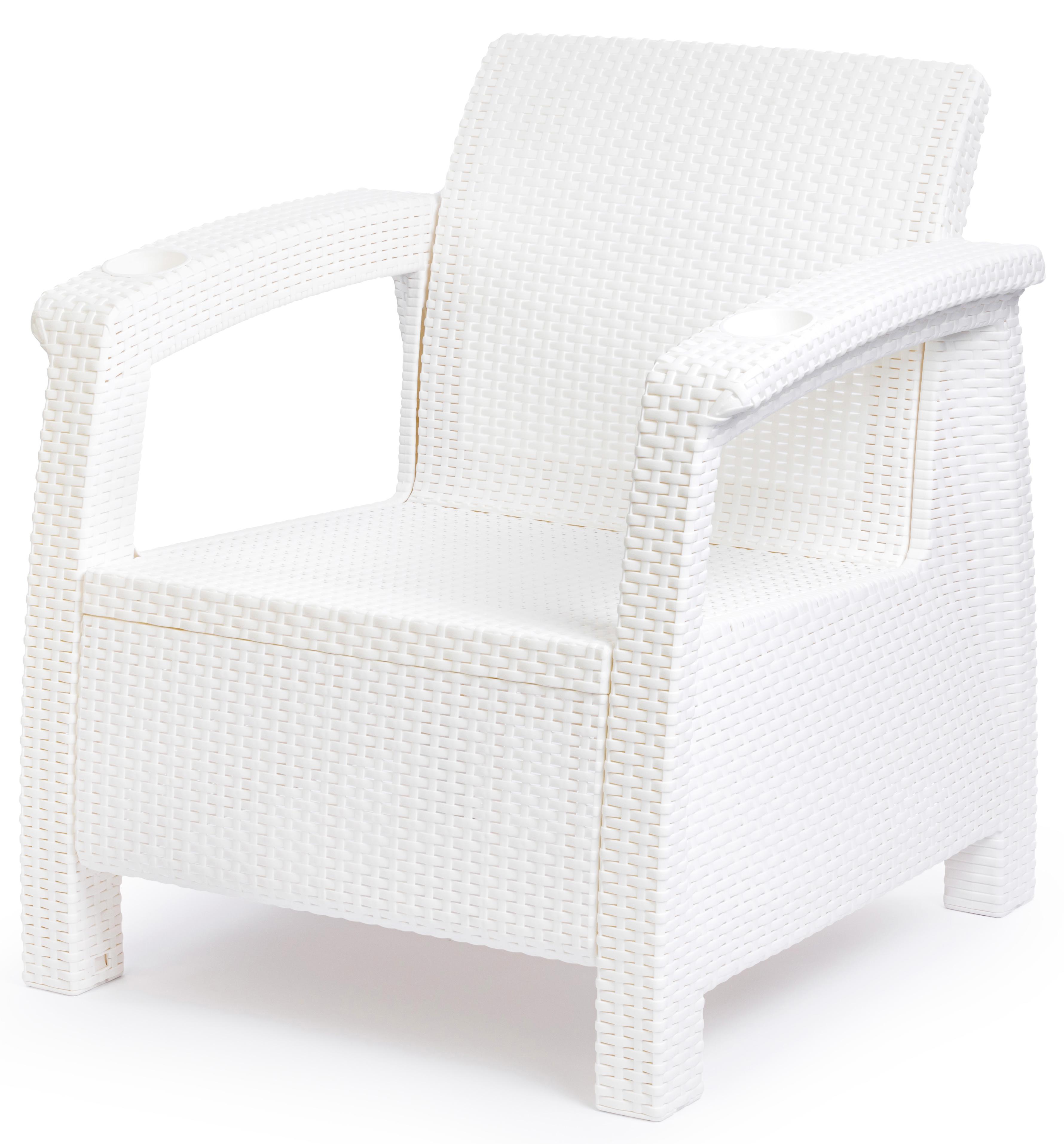 Изображение товара Кресло Ротанг-плюс 73x70x79 см полипропилен белое