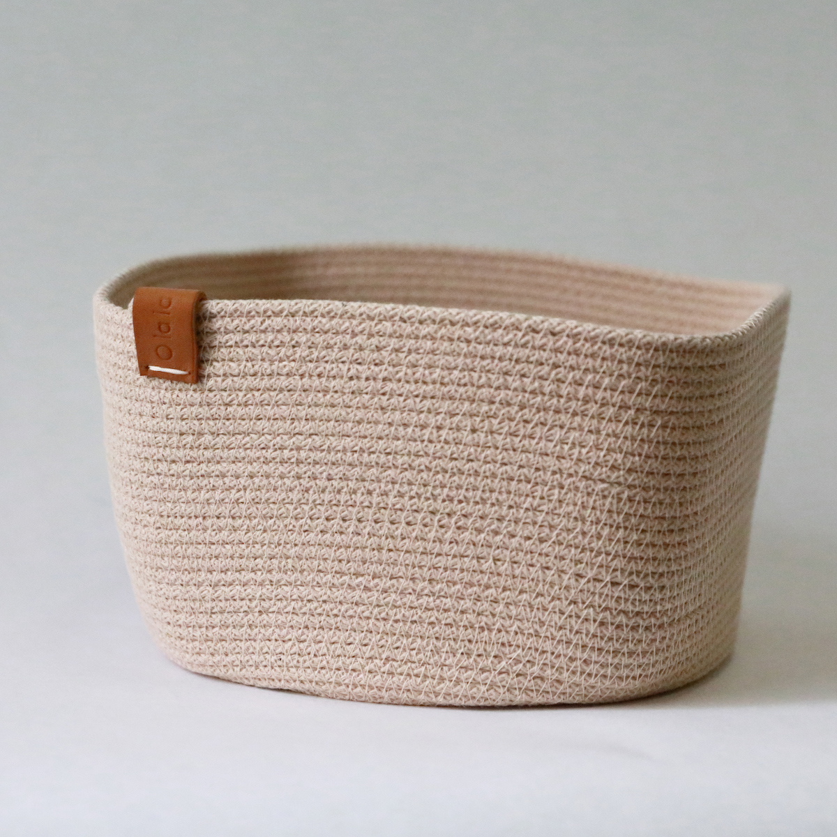 Изображение товара Корзина для хранения из хлопка 20x12x20 см бежевый OLALA HOME