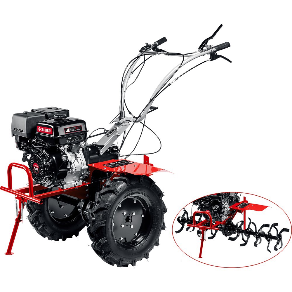 Изображение товара Мотоблок бензиновый с Вом Зубр МТШ-700 13 л.с.