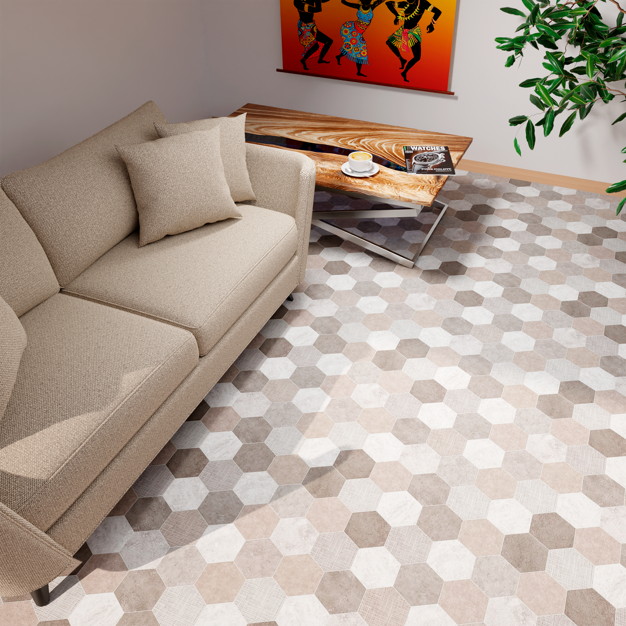 Изображение товара Линолеум Парма Льюис 912 21 класс 2x3 м 6 м²