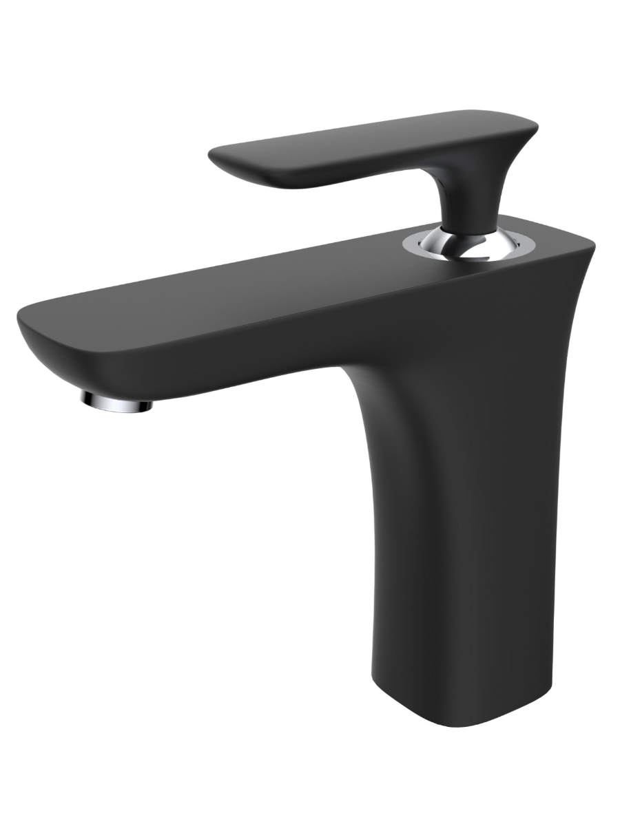 Изображение товара Смеситель для раковины Altrobagno Aperto 0120 neop однорычажный цвет черный матовый Изображение товара Смеситель для раковины Altrobagno Aperto 0120 neop однорычажный цвет черный матовый