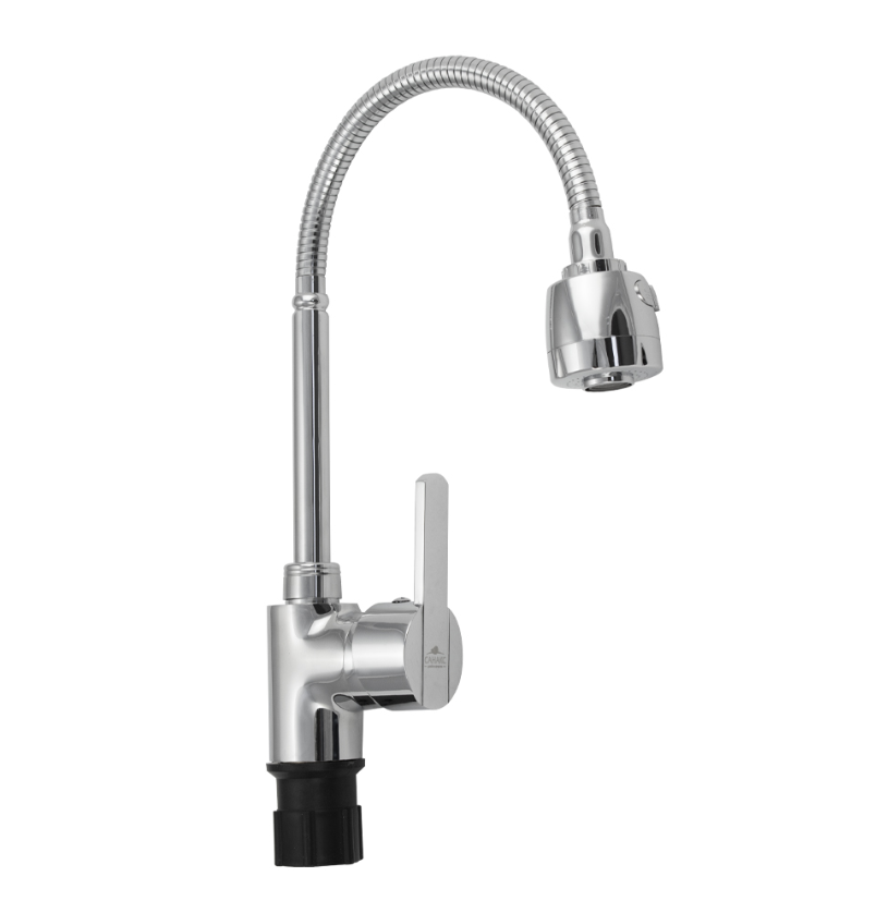 Изображение товара Смеситель для кухни Санакс 1309 гибкий излив хром водосберегающий адаптируемый