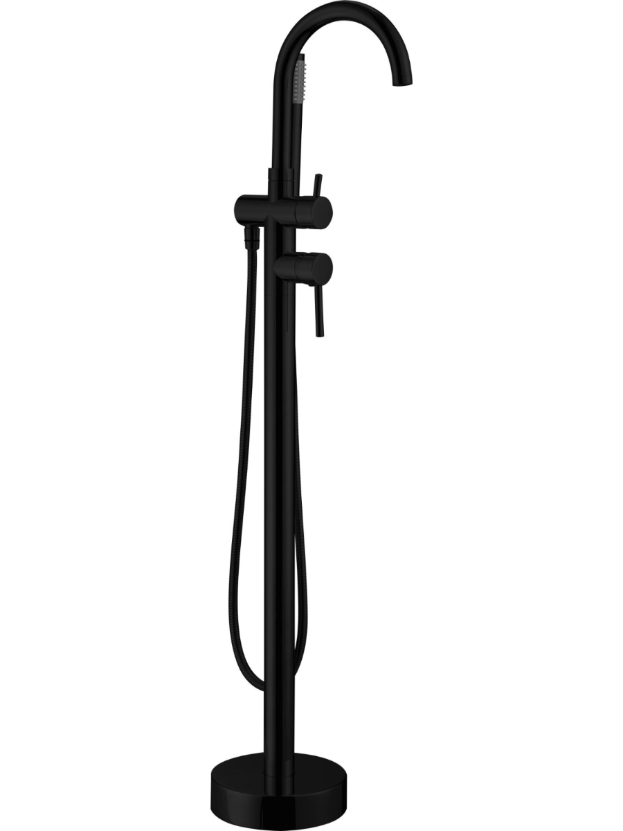 Изображение товара Смеситель для ванны Altrobagno Metropoli 020202 neop однорычажный с душевой лейкой цвет черный матовый