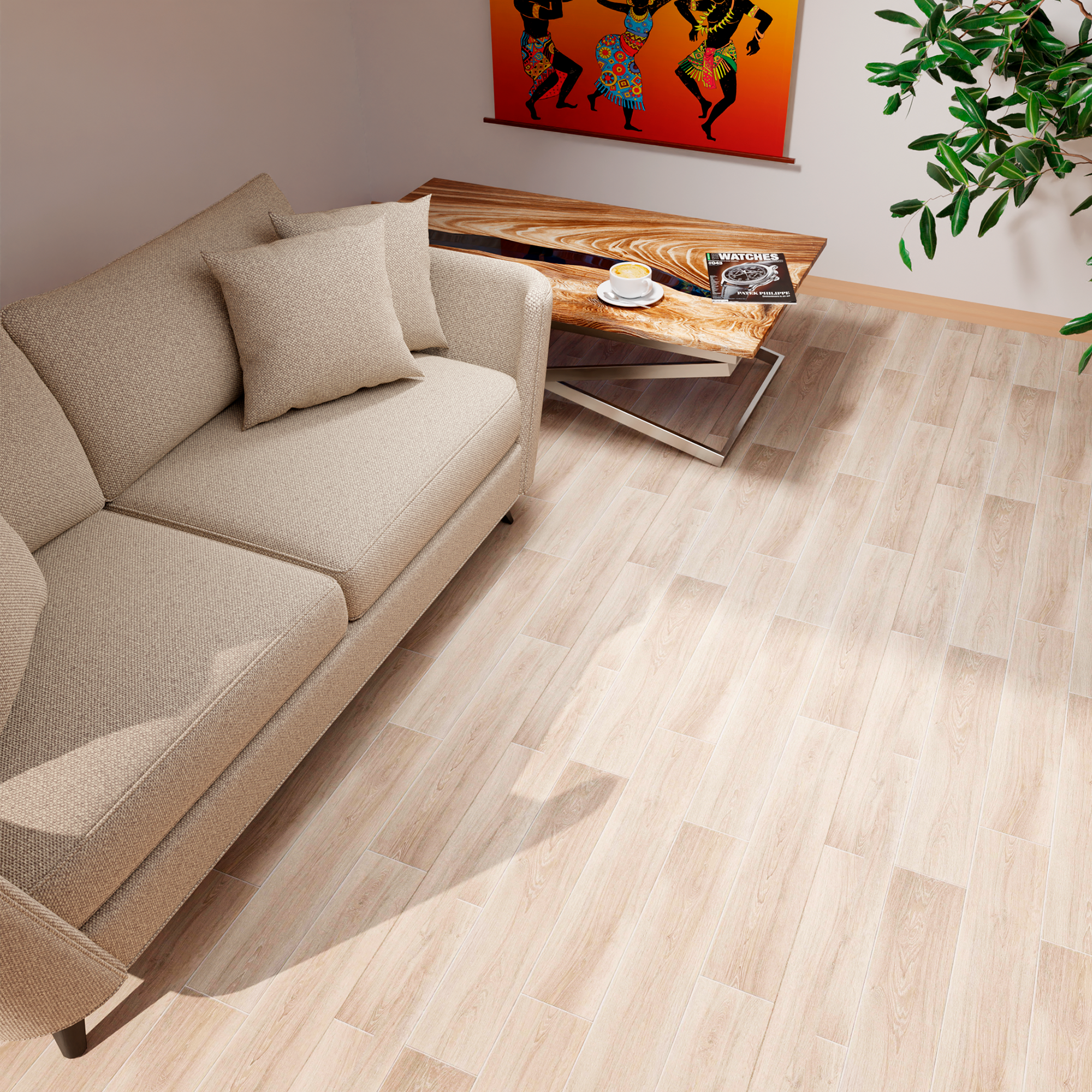 Изображение товара Линолеум Эльбрус Блюз 713 43 класс 1.5x3 м 4.5 м² для жилых и коммерческих помещений