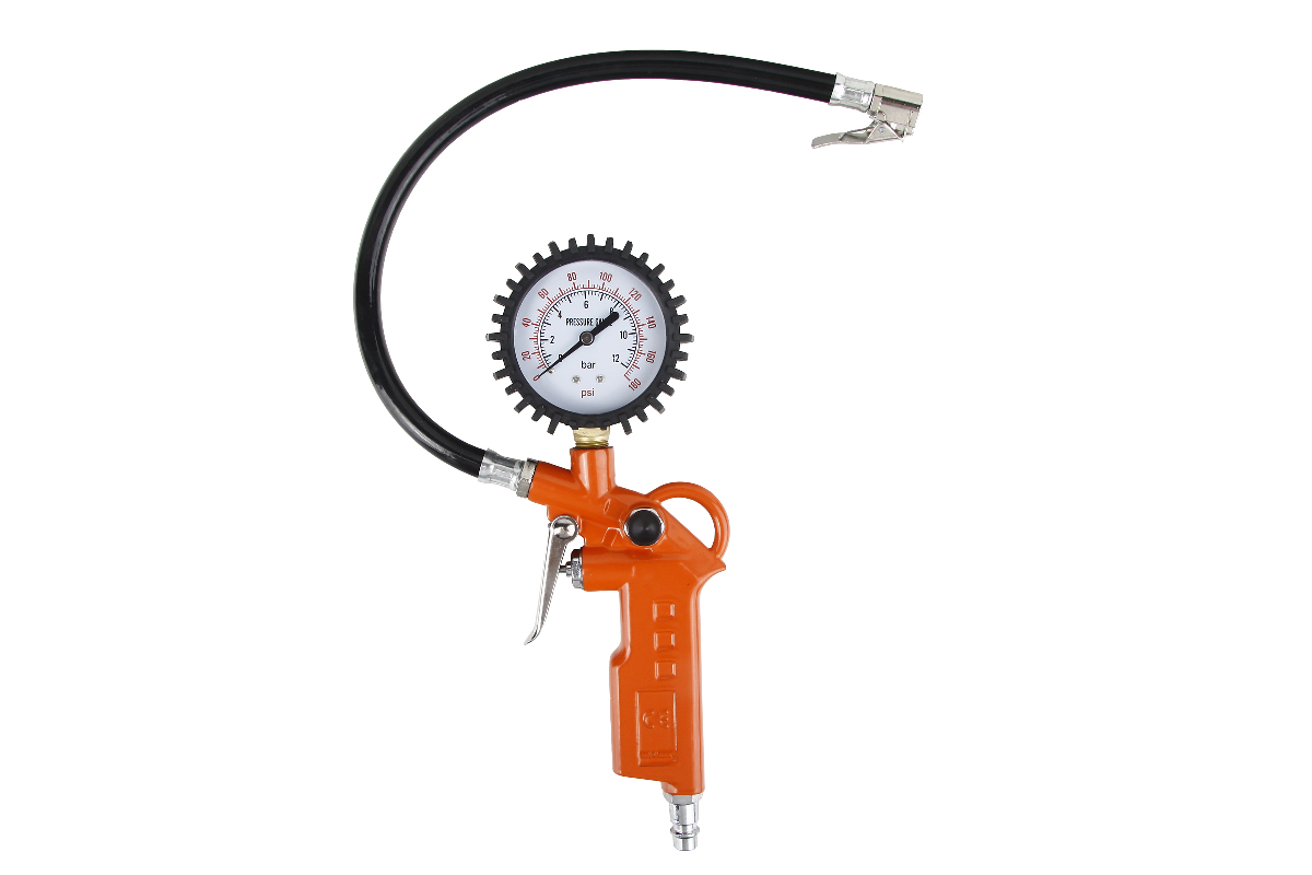 Изображение товара Пистолет для накачки шин WESTER RF-10 с манометром и кнопкой для стравливания воздуха