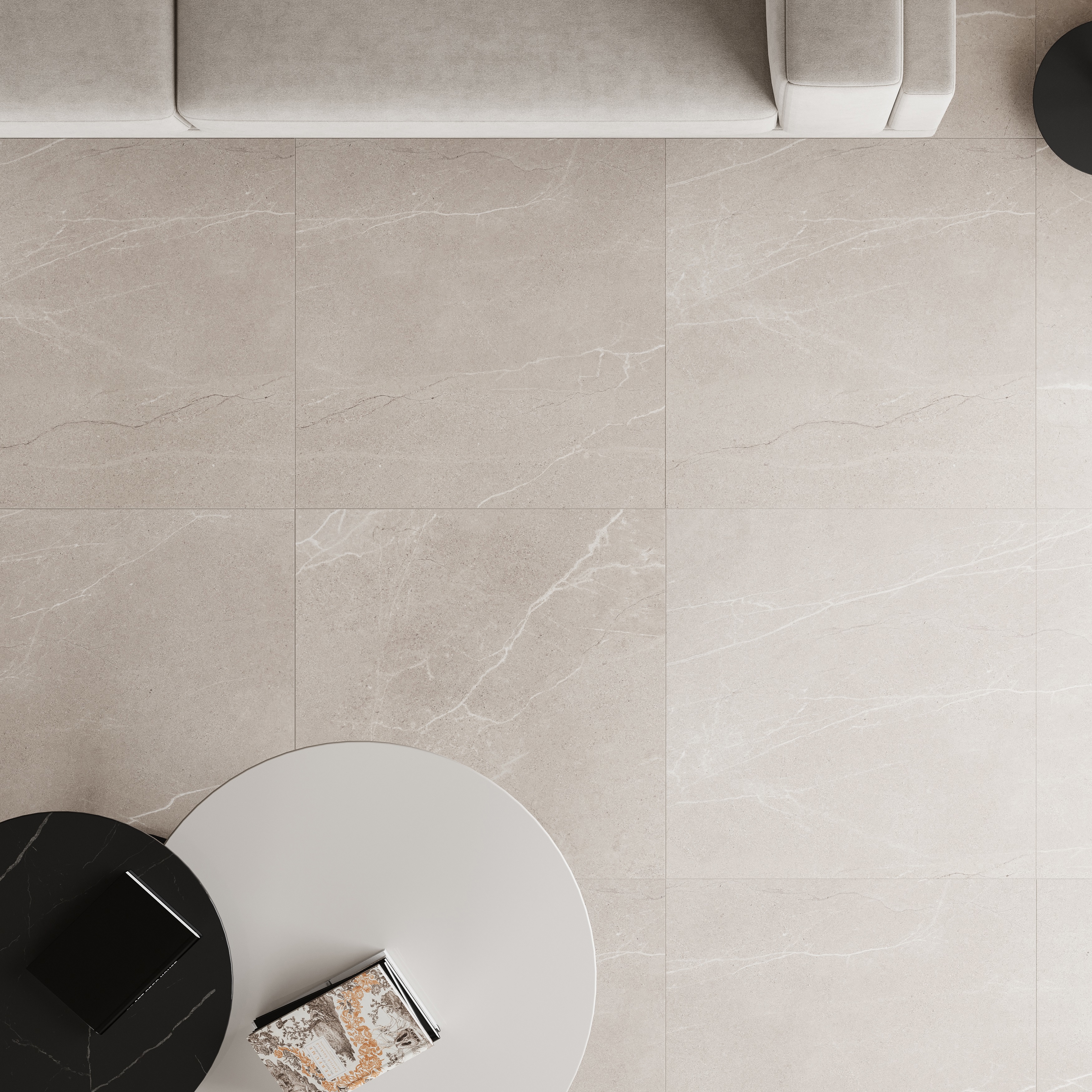 Изображение товара Глазурованный керамогранит Briar 60x60 см бежевый матовый для интерьера и экстерьера