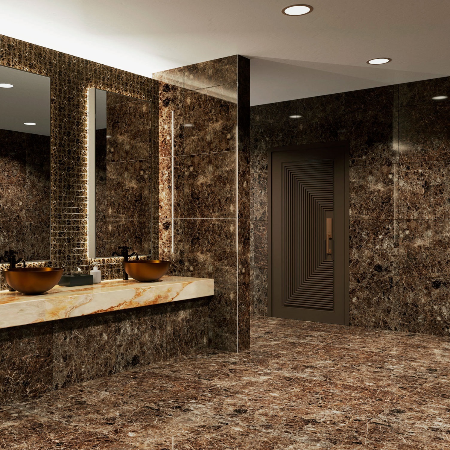 Изображение товара Керамогранит Barbados 60x60 см коричневый полированный для внутренних и наружных работ