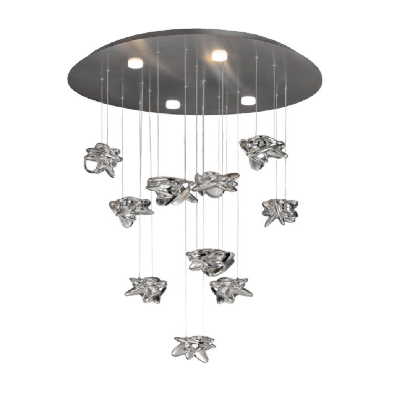 Изображение товара Люстра потолочная Mantra 5900 35 м² теплый белый свет серебристая современная Испания