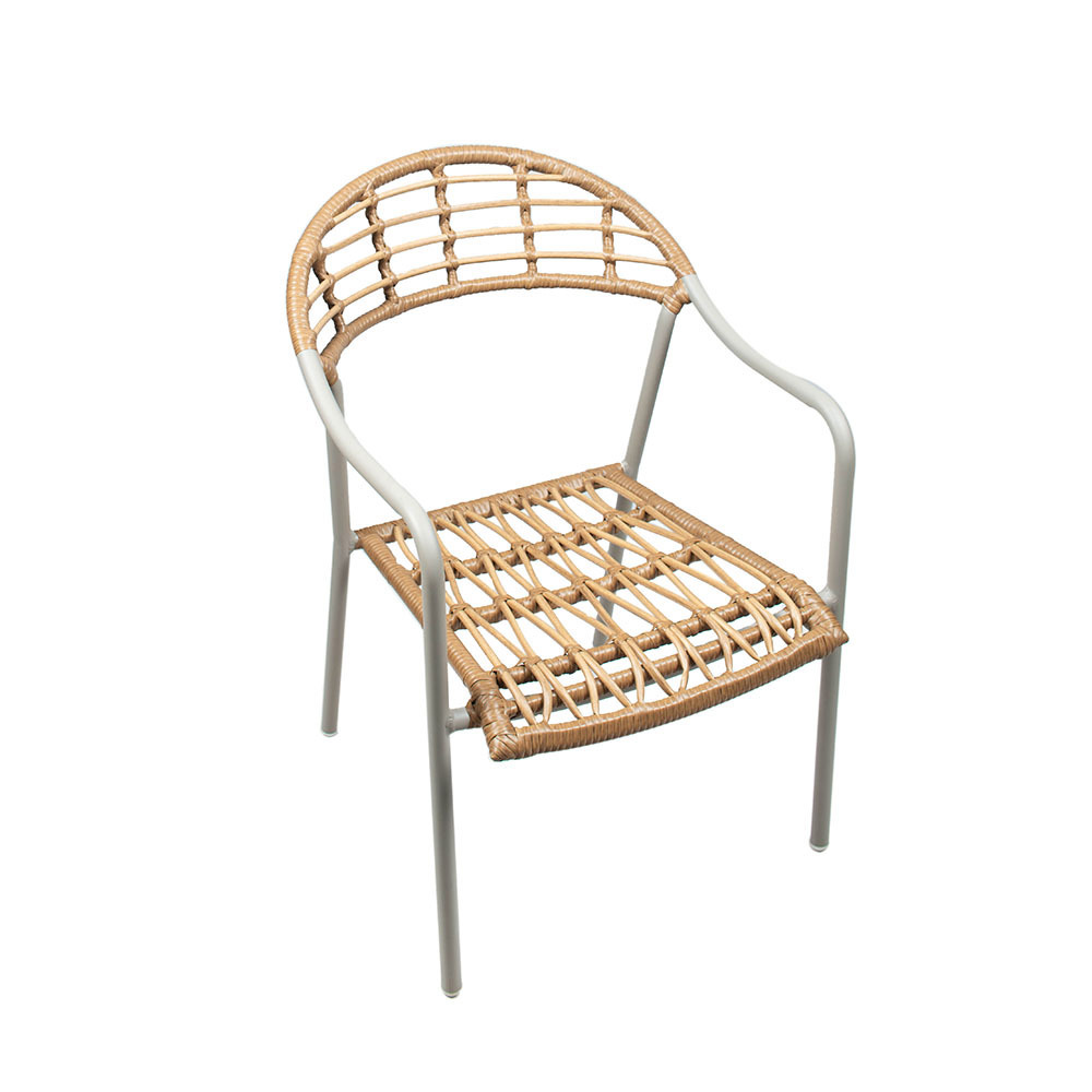 Изображение товара Стул садовый Foodatlas Фазенда алюминий бежевый 65x57x88 см