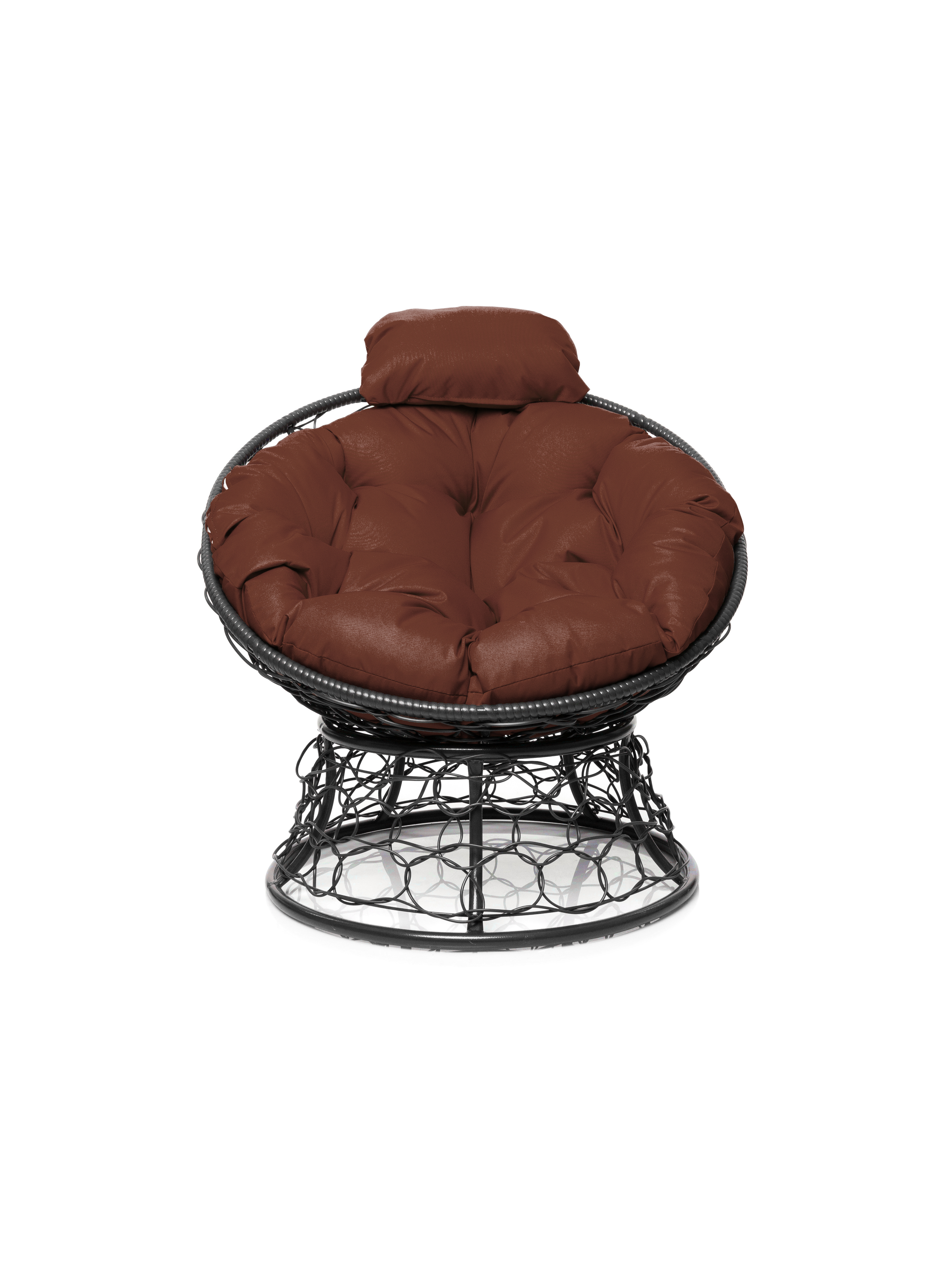 Изображение товара Кресло садовое М-group Папасан мини из искусственного ротанга серое